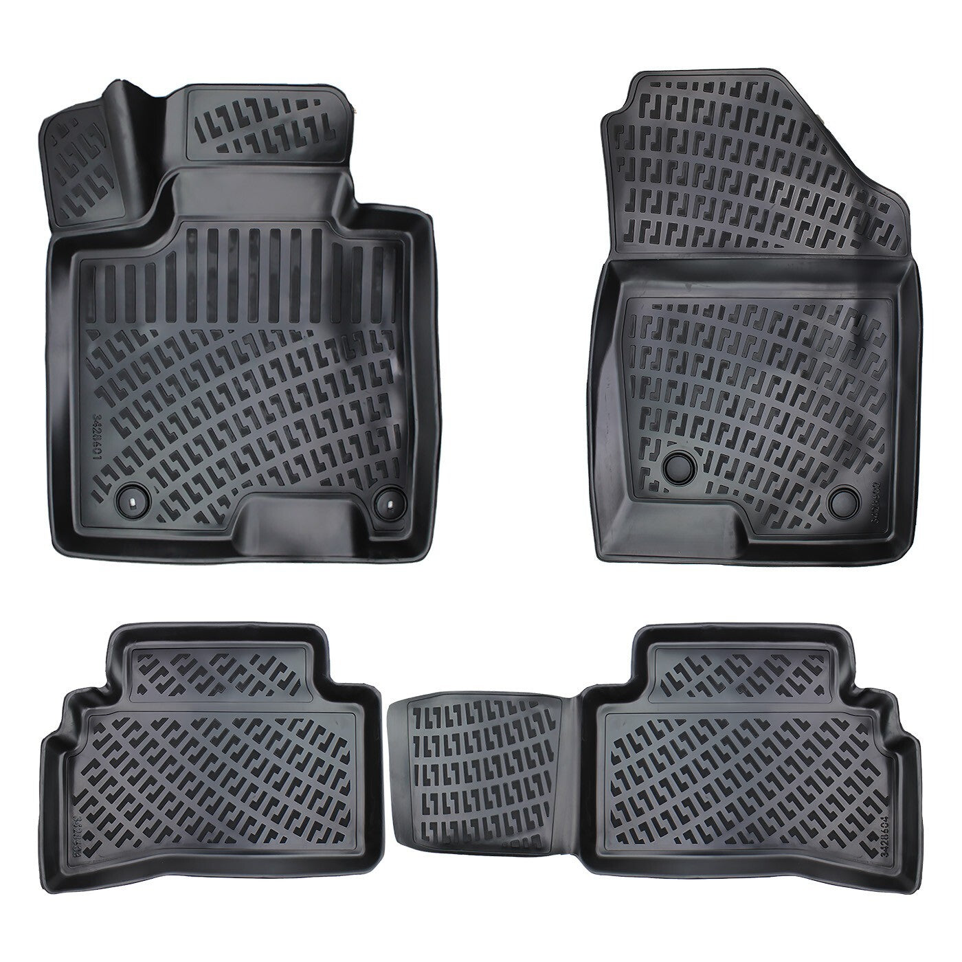 Floor Mats Liners For Hybrid Hyundai Tucson 2022-2025 All Weather Heavy Duty Rug