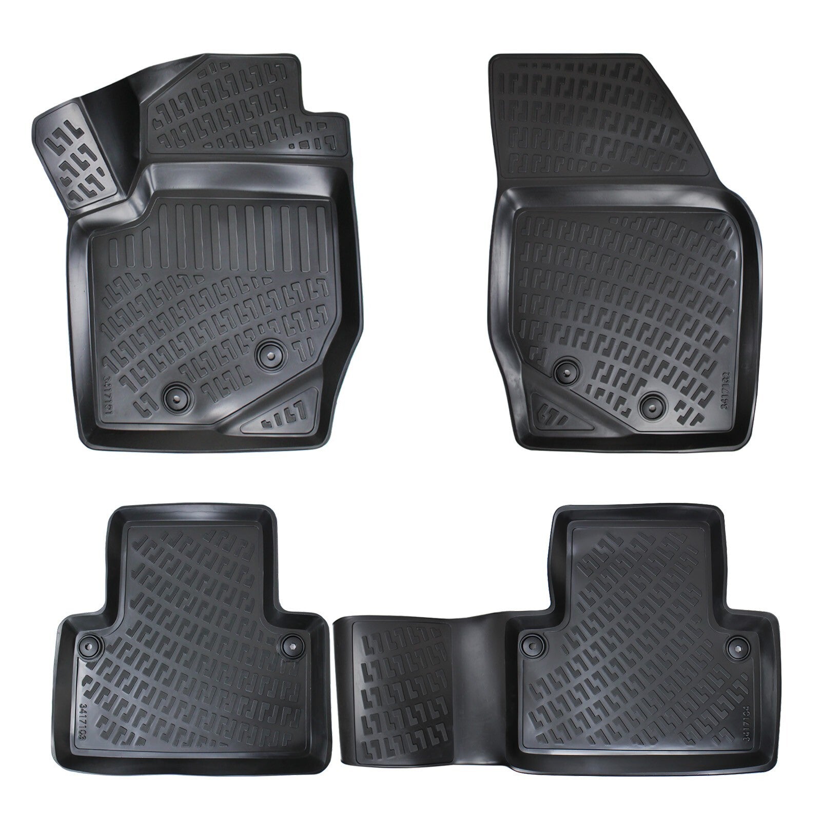 Floor Mats Liners For Volvo XC-90 2002-2014 All Weather Heavy Duty 3D Car Rugs