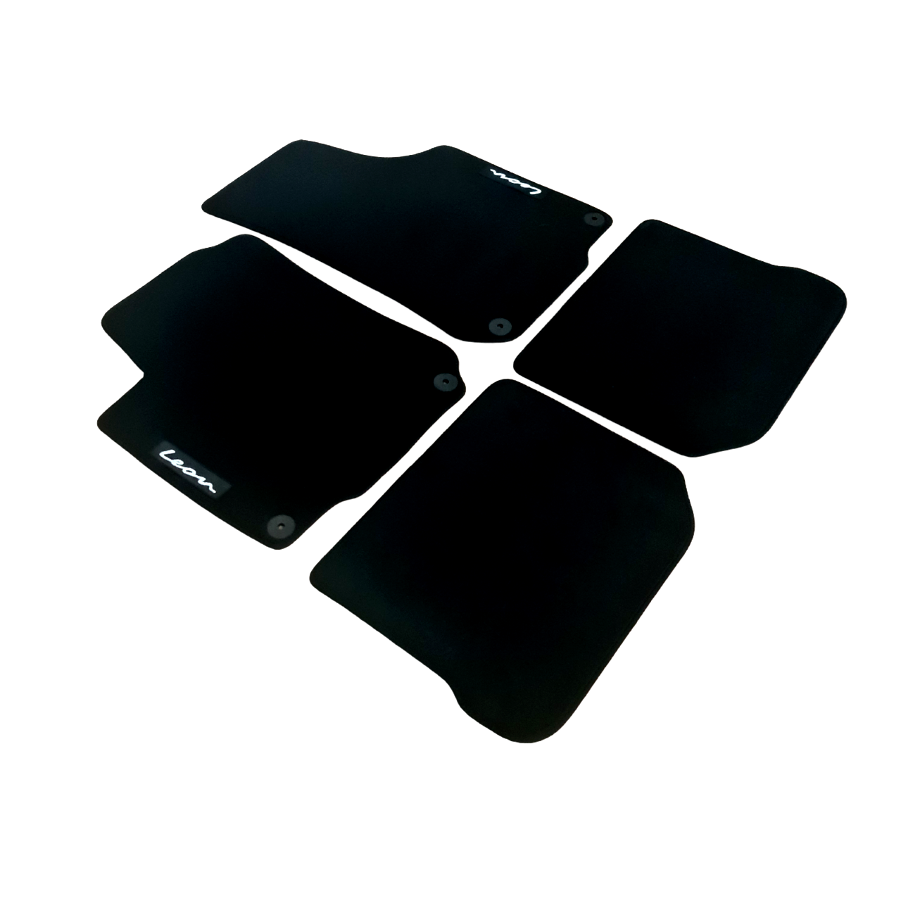 Car Floor Mats For Seat Leon MK1 Velour Waterproof Black Carpet Rugs Auto Liners