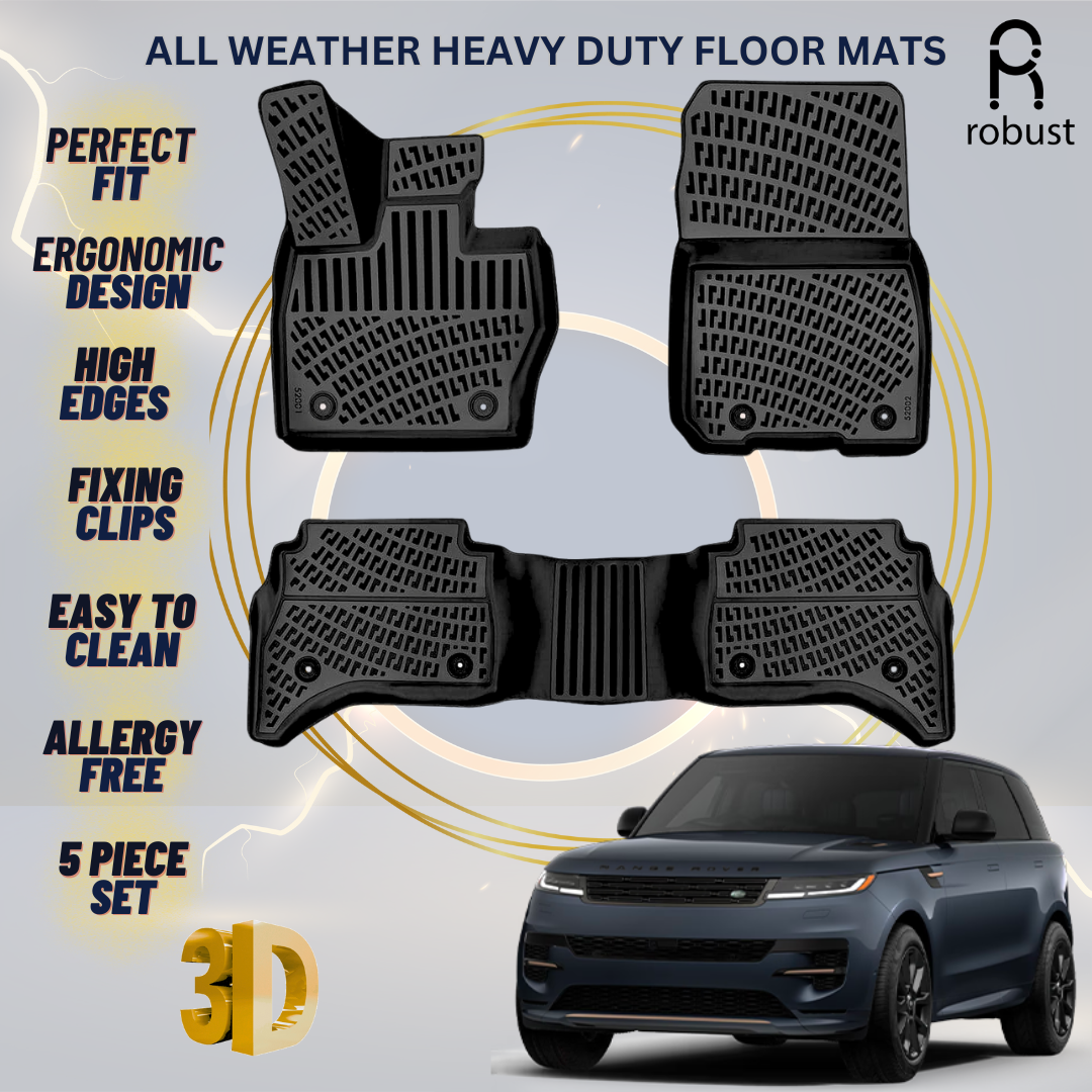 Floor Mats Liners For Range Rover Sport PHEV 2023-2025 All Weather Heavy Duty 3d