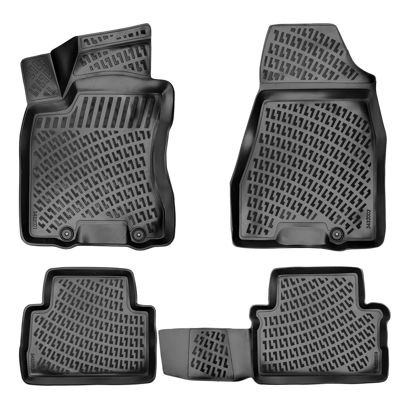 Car Floor Mats Liners For Nissan Rogue 2007-2013 All Season Heavy Duty Auto Rugs
