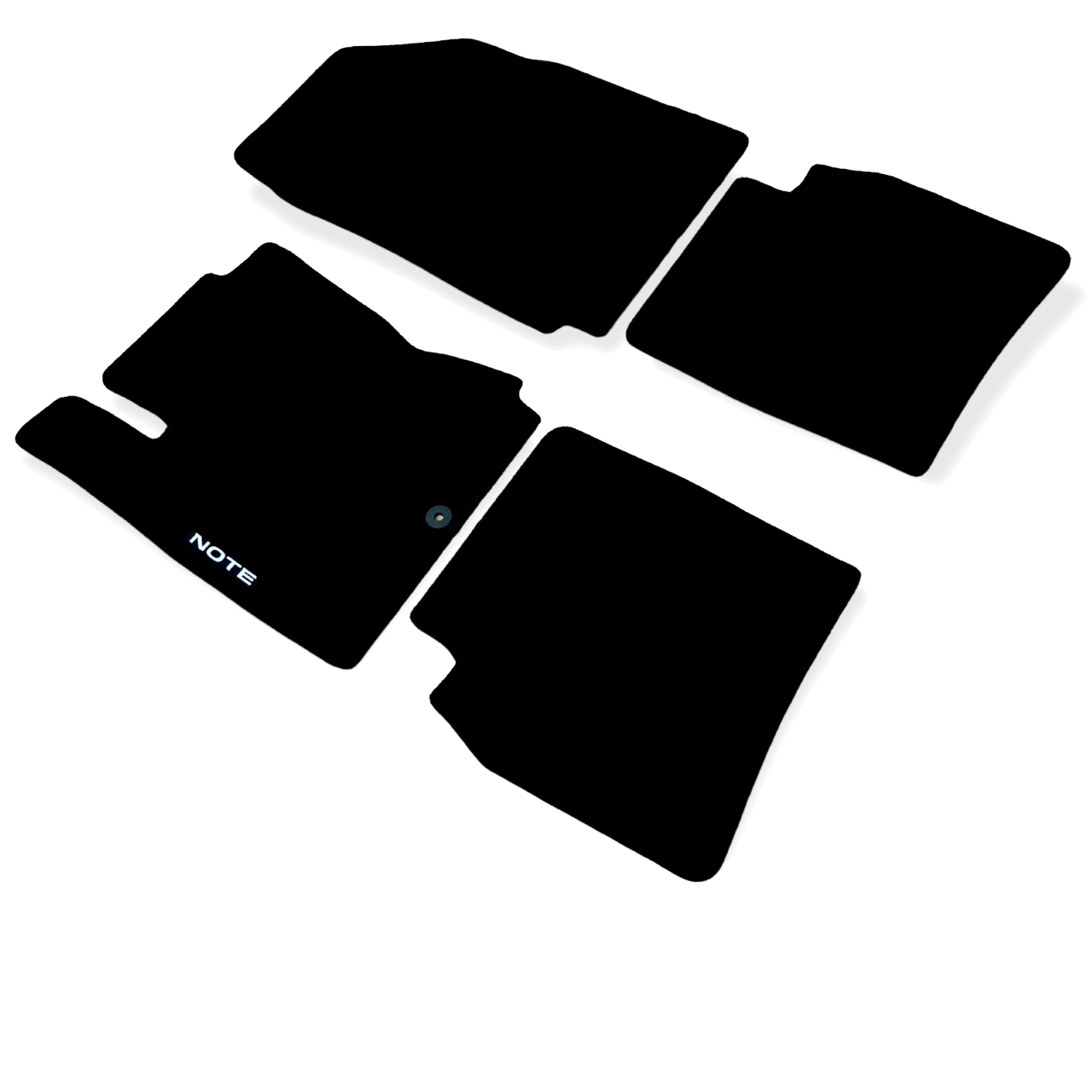 Car Floor Mats Velour For Nissan Note Waterproof Black Carpet Rugs Auto Liners