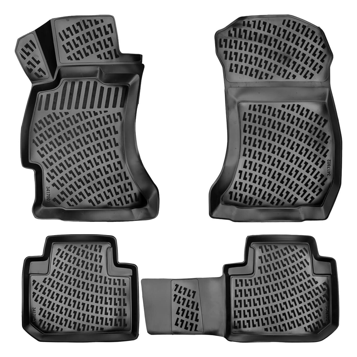 Floor Mats Liners For Subaru Forester 2014-2018 All Weather Heavy Duty Car Rugs