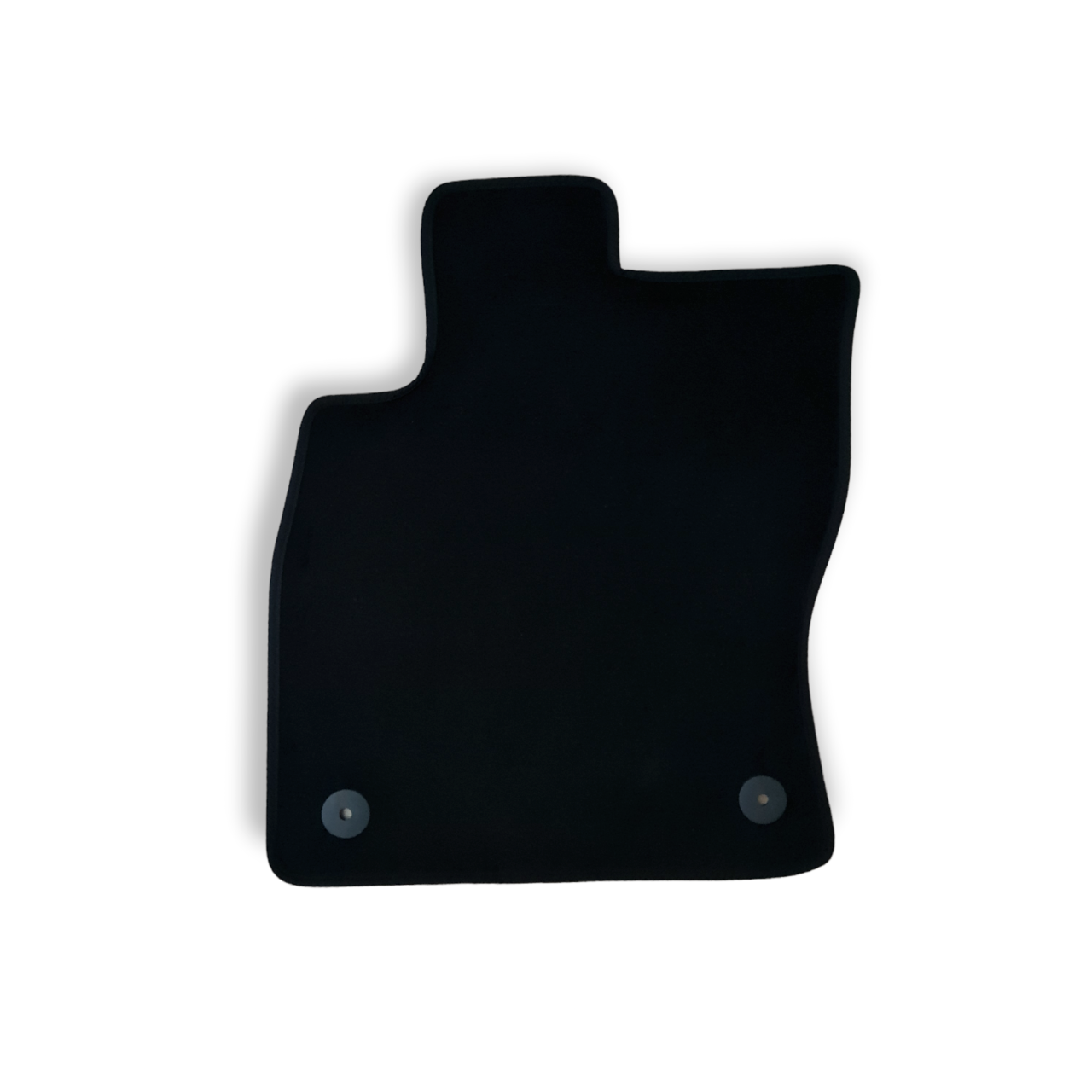 Front Car Floor Mats Velour For VW Golf Mk8 Waterproof Black Carpet Liners 2pcs
