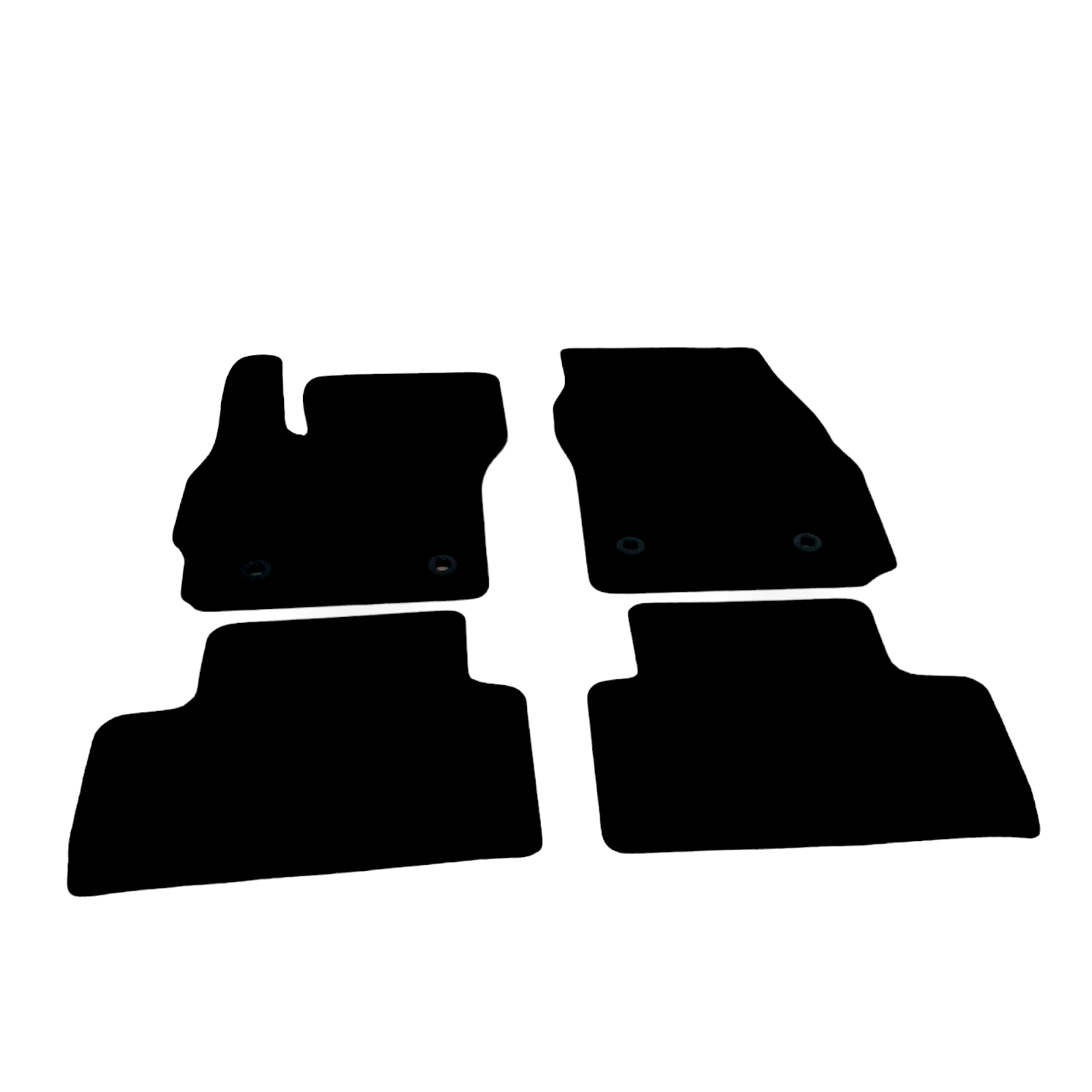 Car Floor Mats For Mazda 5 Velour Waterproof Black Carpet Rugs Auto Liners New