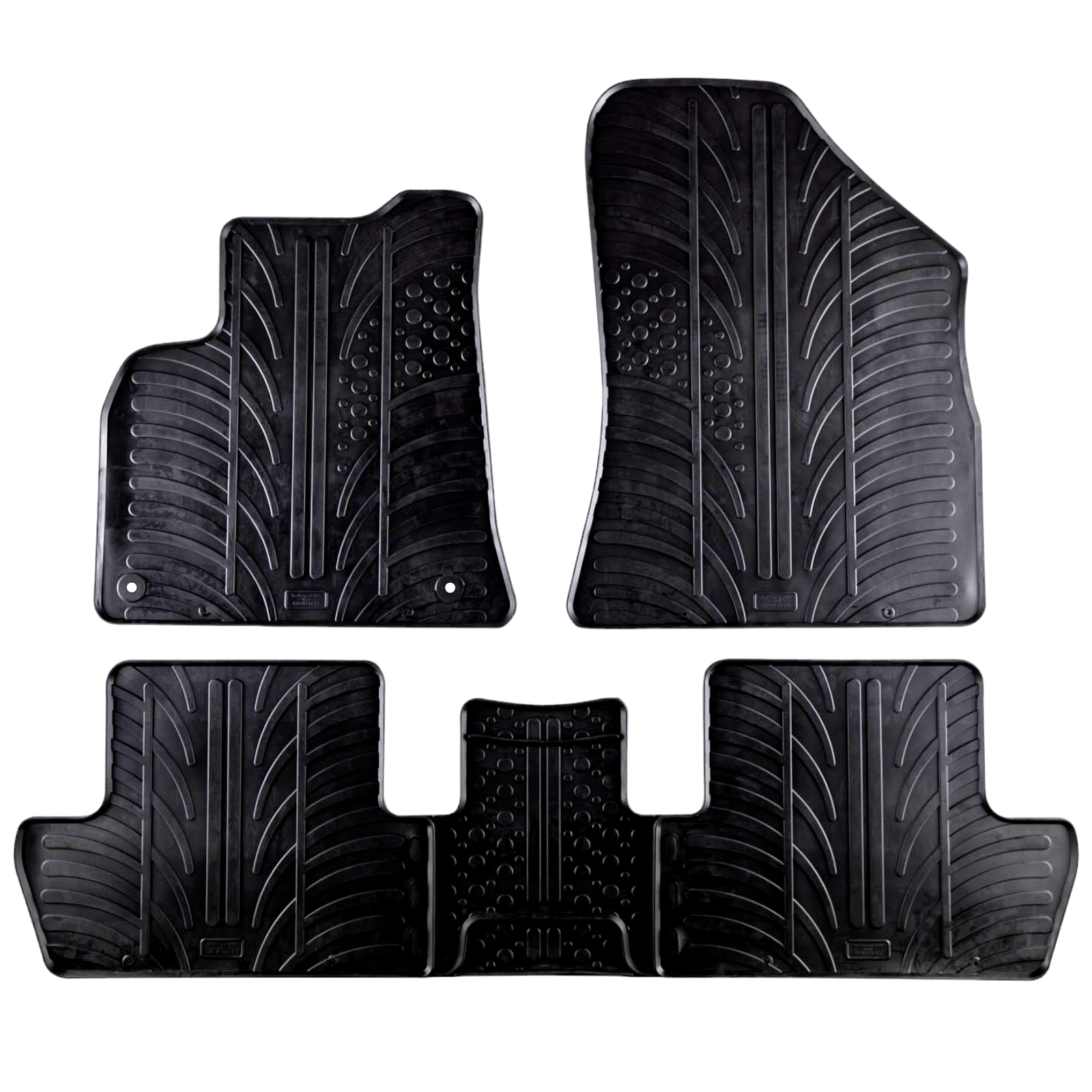 For Peugeot 5008 2009-2017 Car Floor Mats Rubber All Weather Heavy Duty Liners