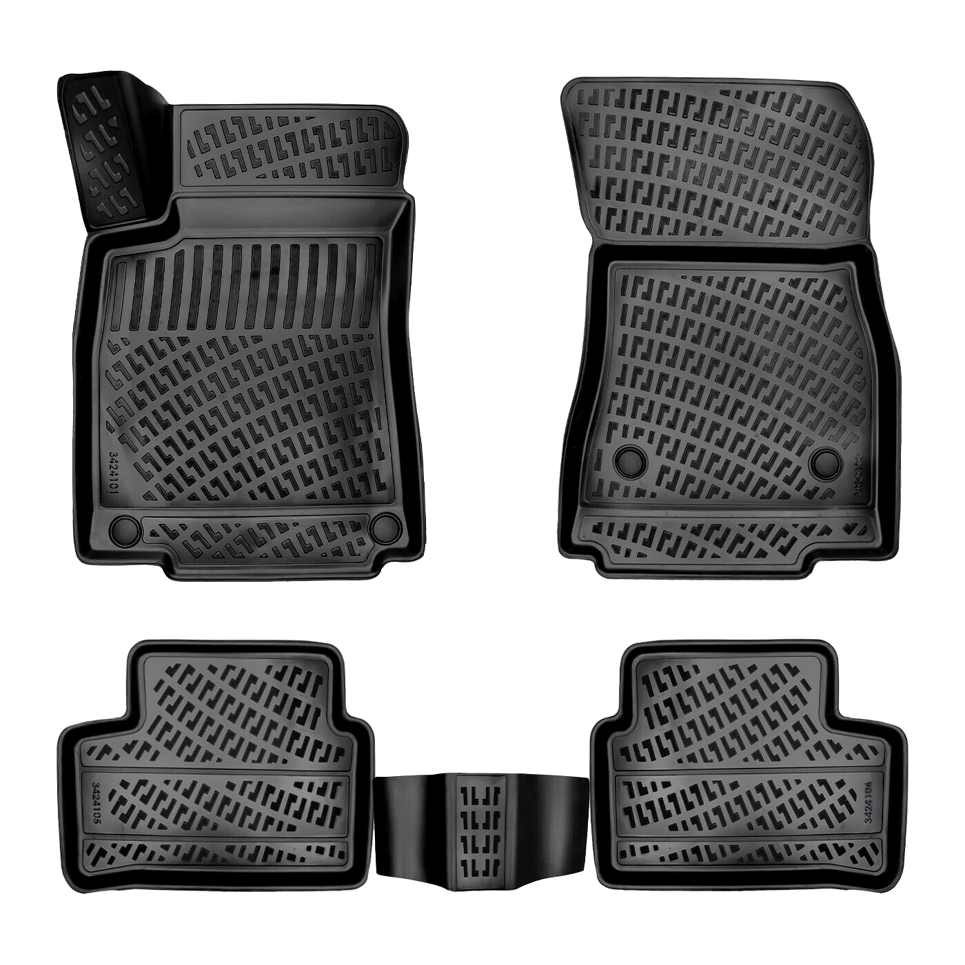 Car Floor Mats Liners For Mercedes A Class 2018-2024 All Season Heavy Duty Rugs