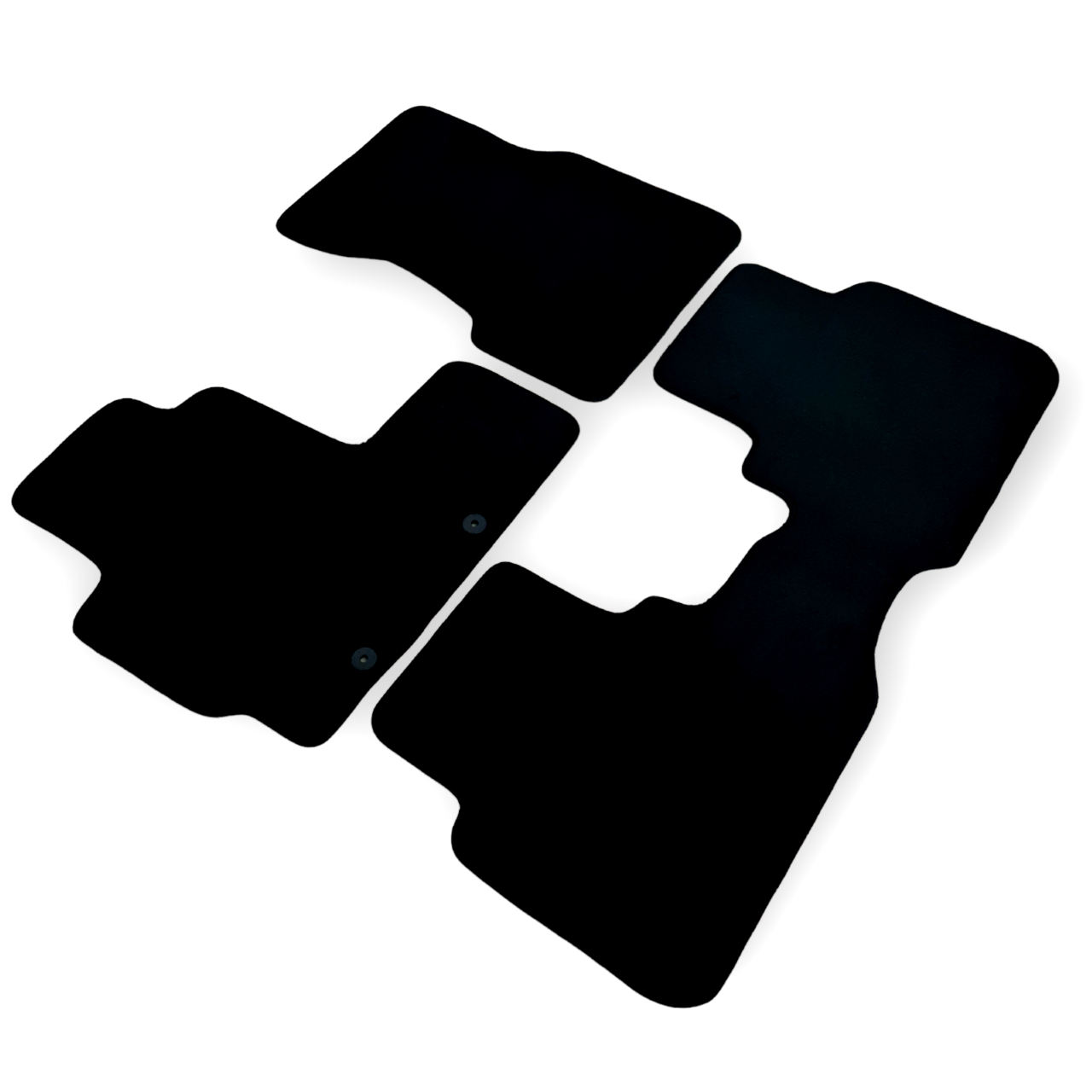 Car Floor Mats For Honda CRV Velour Waterproof Black Carpet Rugs Auto Liners New