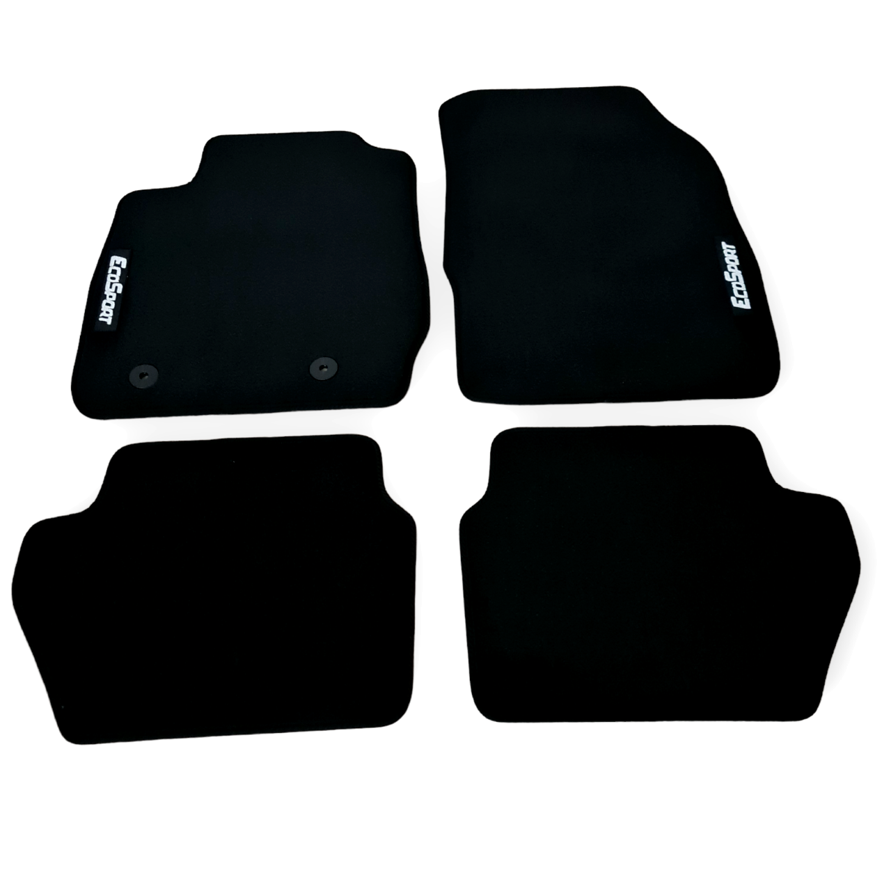 Car Floor Mats For Ford EcoSport Velour Waterproof Black Carpet Rugs Auto Liners