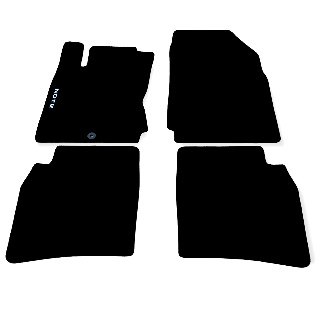 Car Floor Mats Velour For Nissan Note Waterproof Black Carpet Rugs Auto Liners