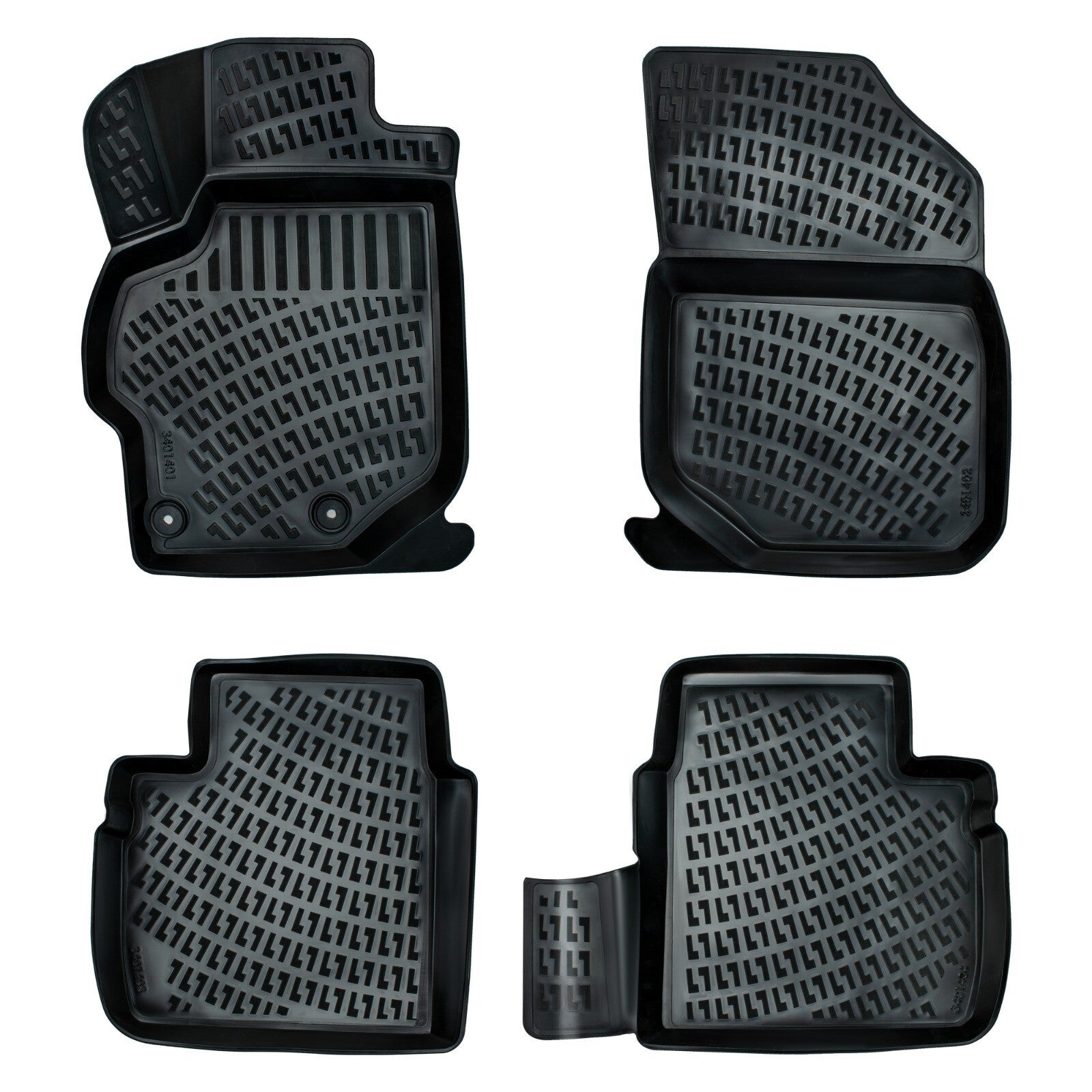 Car Floor Mats Liners For Citroen C-Elysee 2012-2024 All Season Heavy Duty Rugs