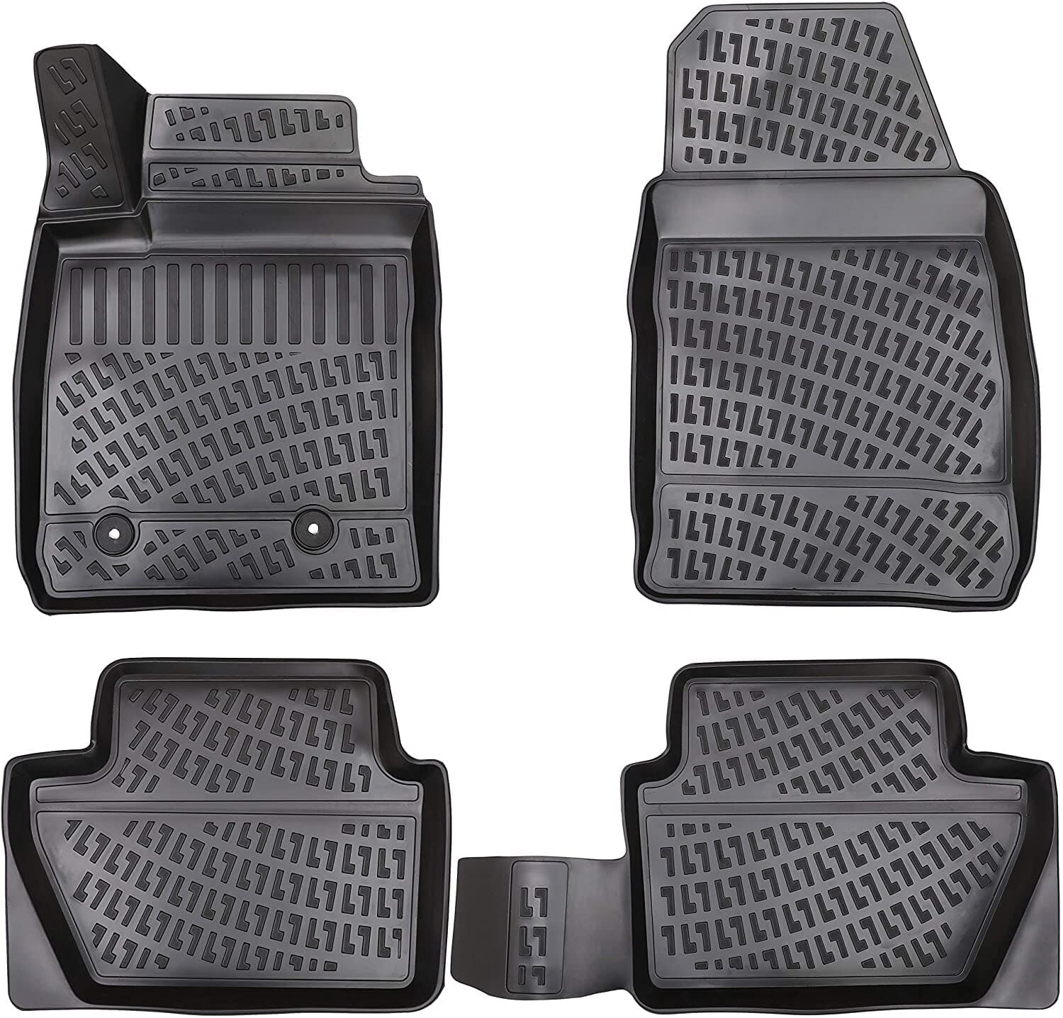 Car Floor Mats Liners For Ford EcoSport 2012-2023 All Season Heavy Duty 3D Rugs