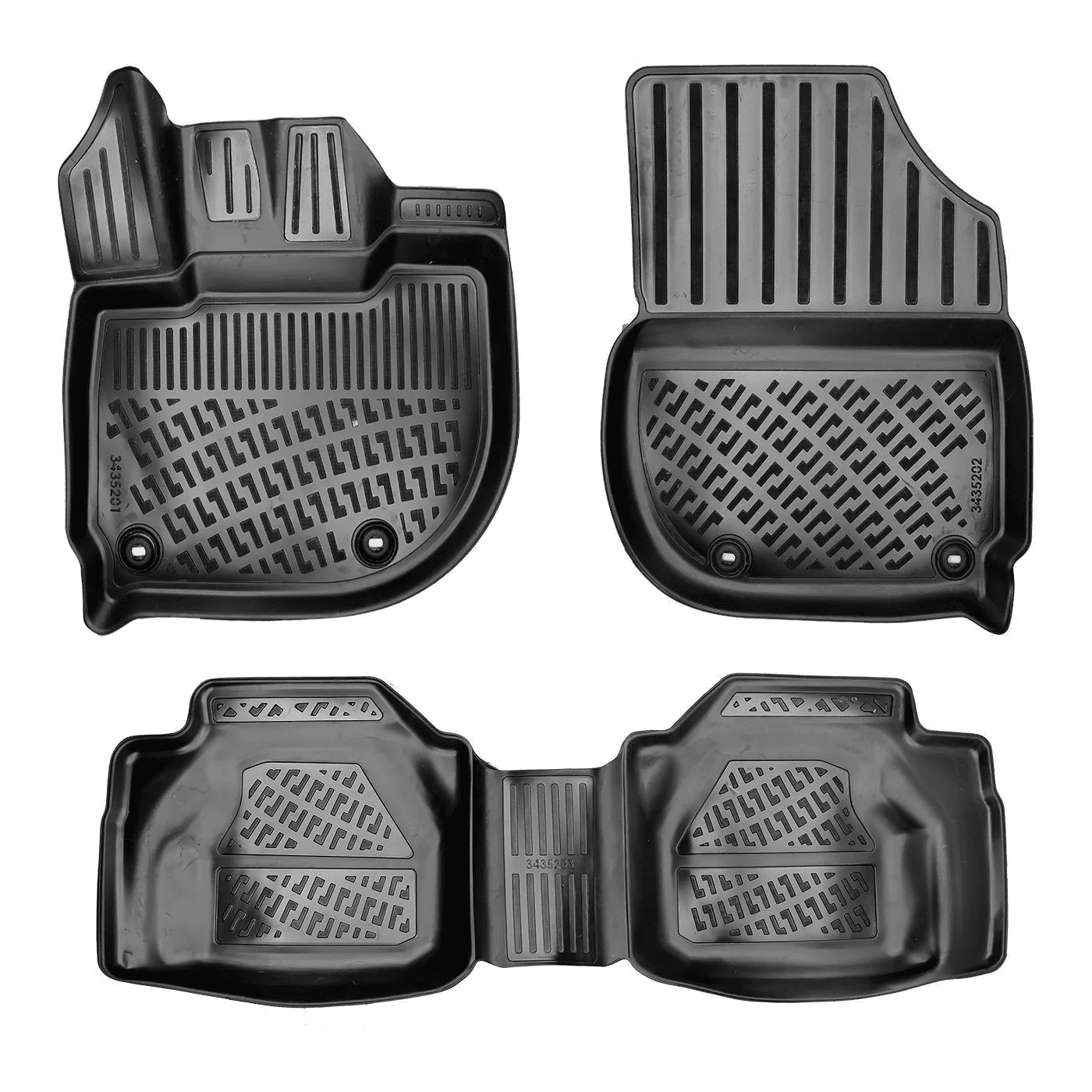 Car Floor Mats Liners For Honda Jazz 2020-2025 All Season Heavy Duty Auto Rugs