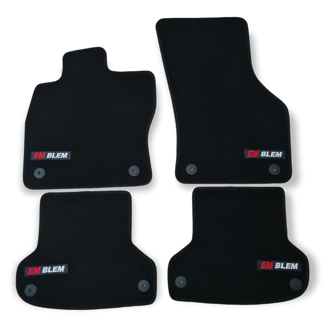 For Audi A4 S-Line Carpet Floor Mats 2015-2025 OEM Quality Velour Auto Liners B9