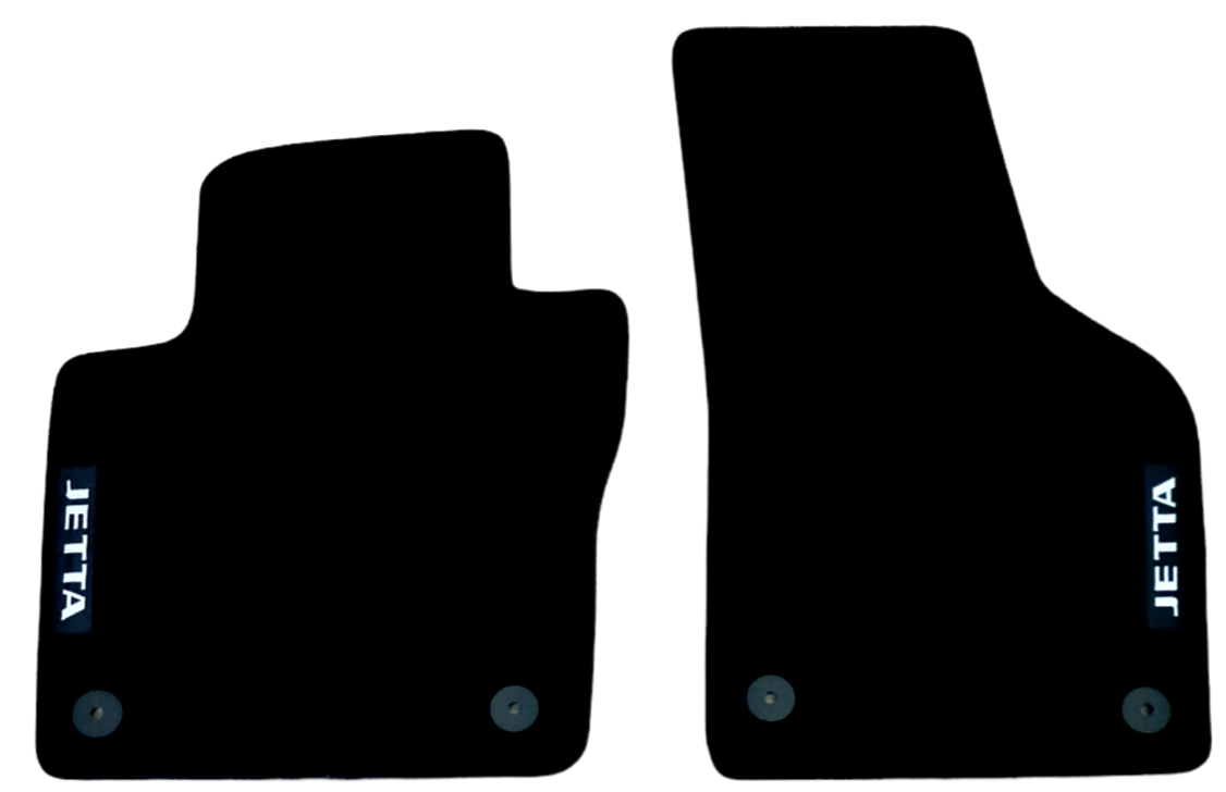 Front Car Floor Mats Velour For VW Jetta Waterproof Carpet Rugs Auto Liners 2pcs