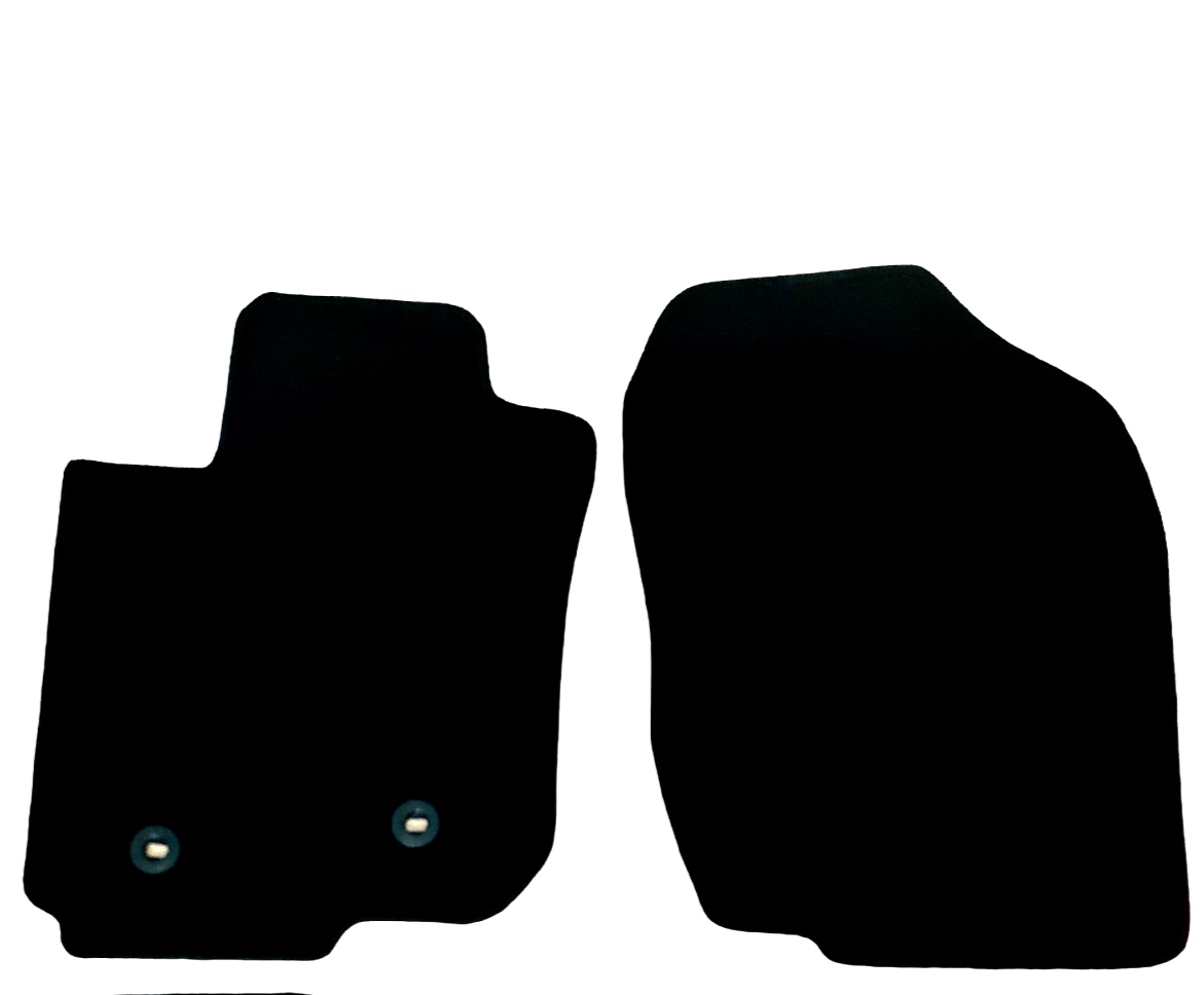 Front Car Floor Mats Velour For Toyota RAV 4 Waterproof Black Carpet Liners 2pcs
