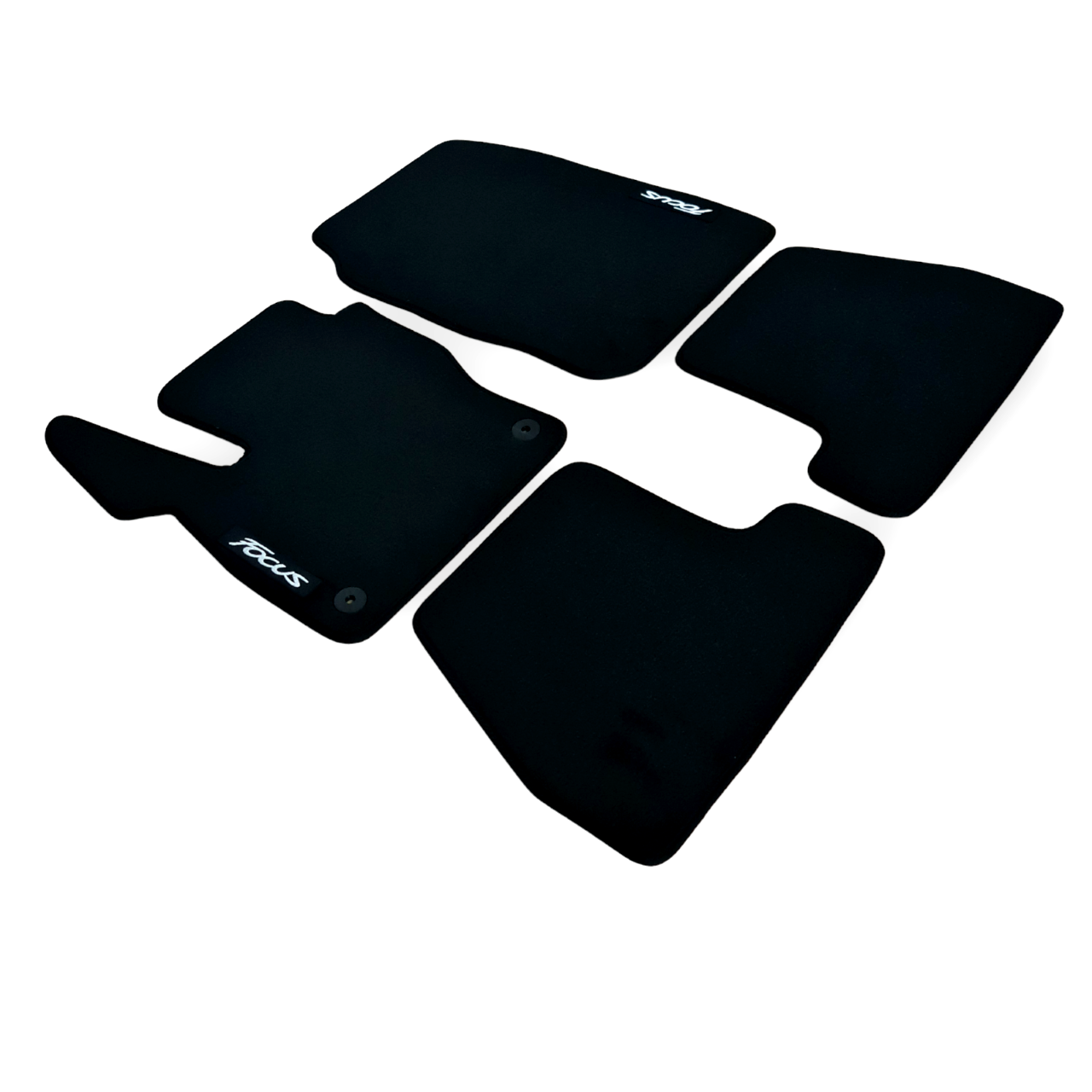 Car Floor Mats For Ford Focus Velour Waterproof Black Carpet Rugs Auto Liners