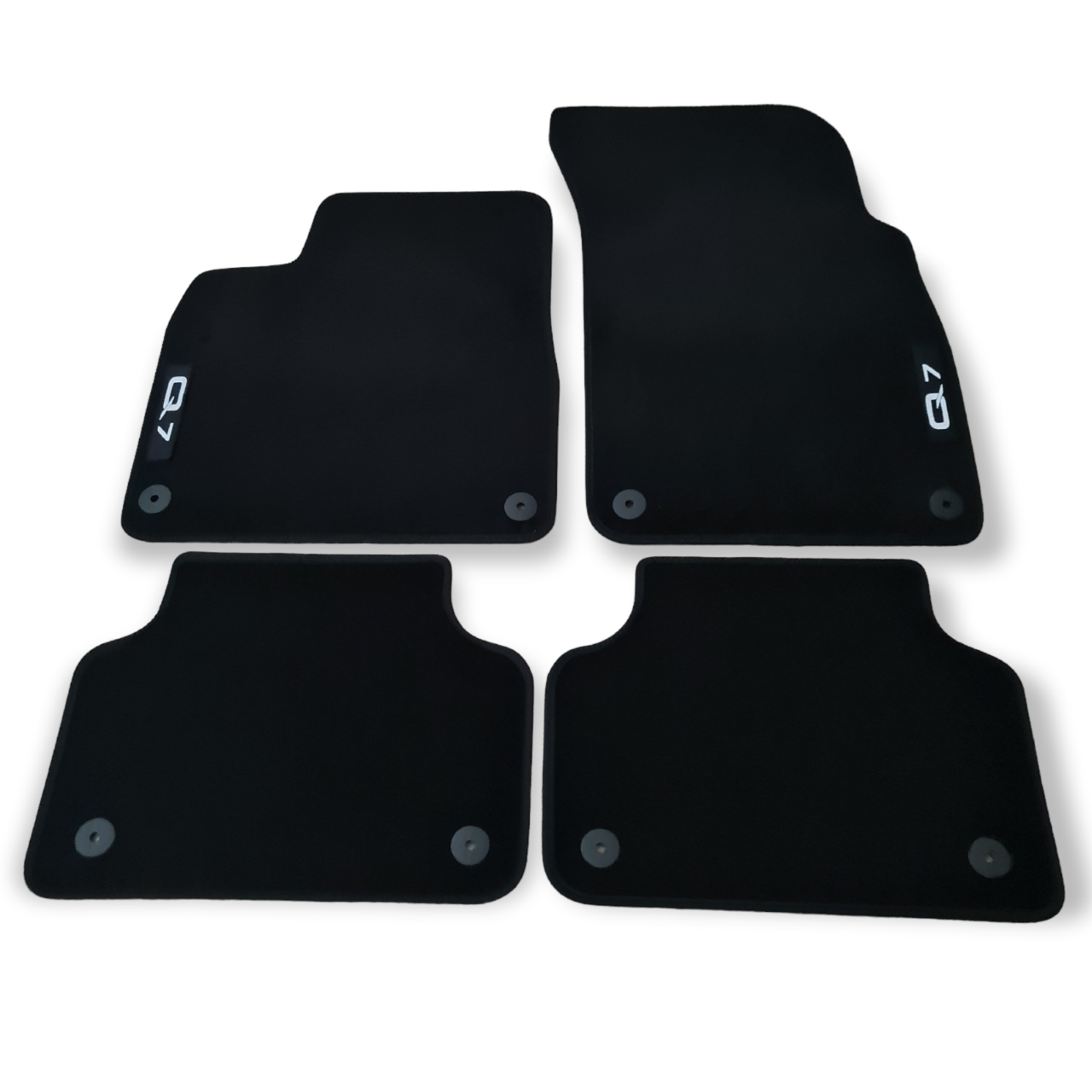 For Audi Q7 Carpet Car Floor Mats 2016-2025 OEM Quality Velour Auto Rugs Liners