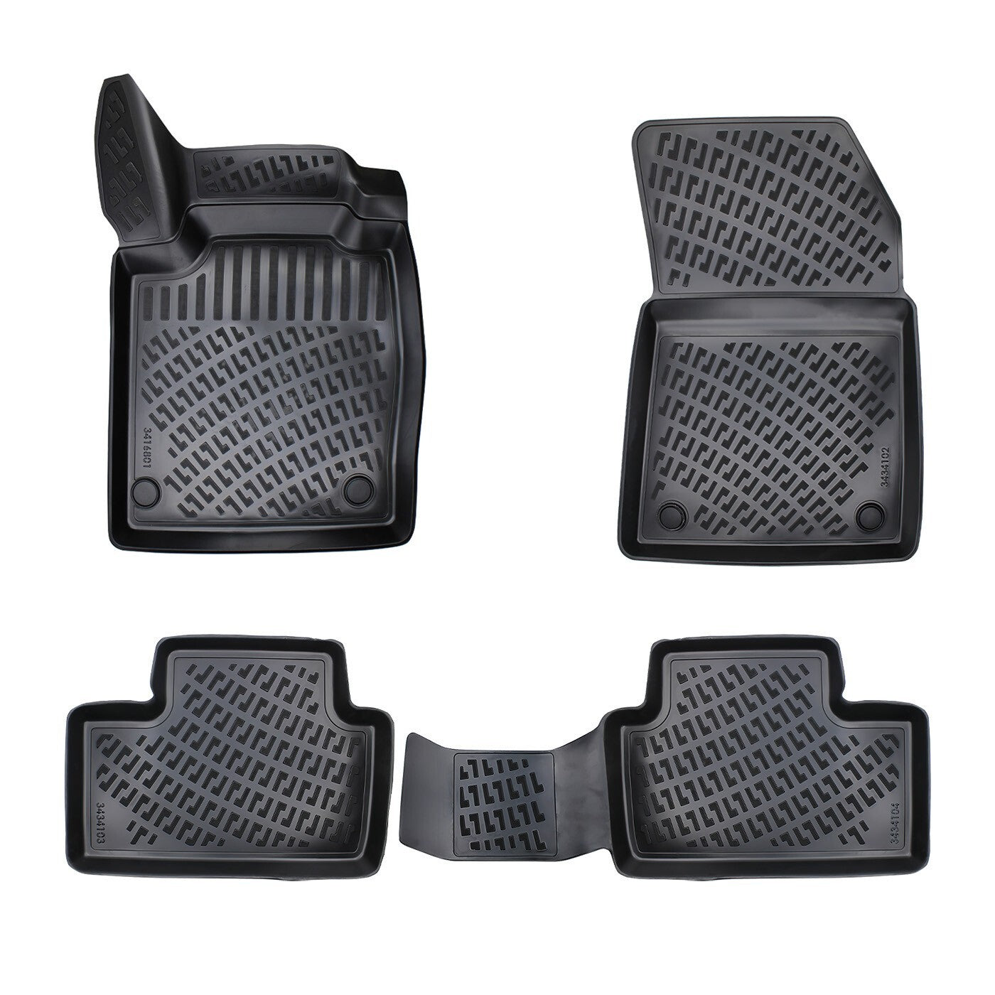 Floor Mats Liners For Nissan Juke 2019-2025 All Weather Heavy Duty 3D Car Rugs