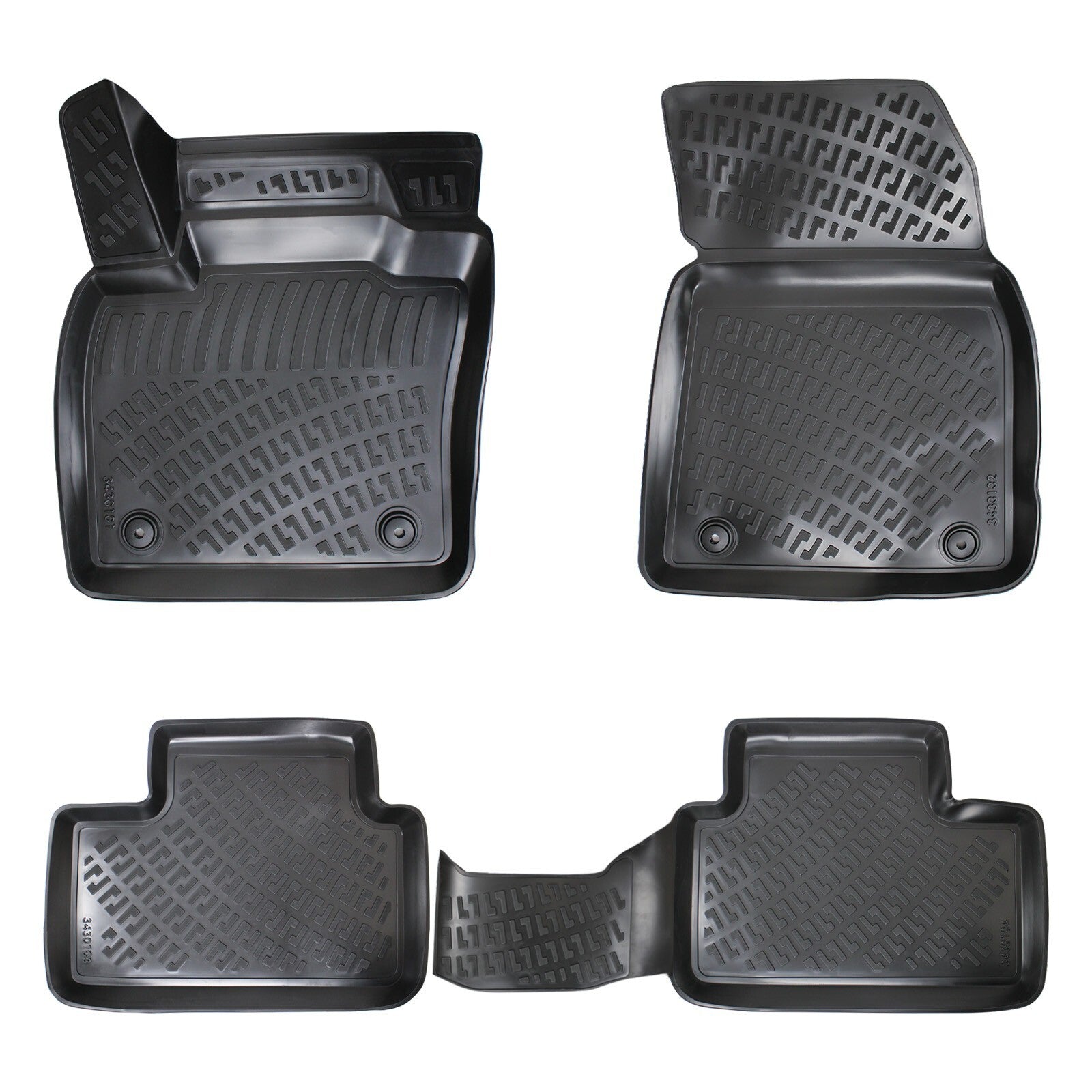 Floor Mats Liners For Volvo XC-40 2018-2025 All Weather Heavy Duty 3D Car Rugs