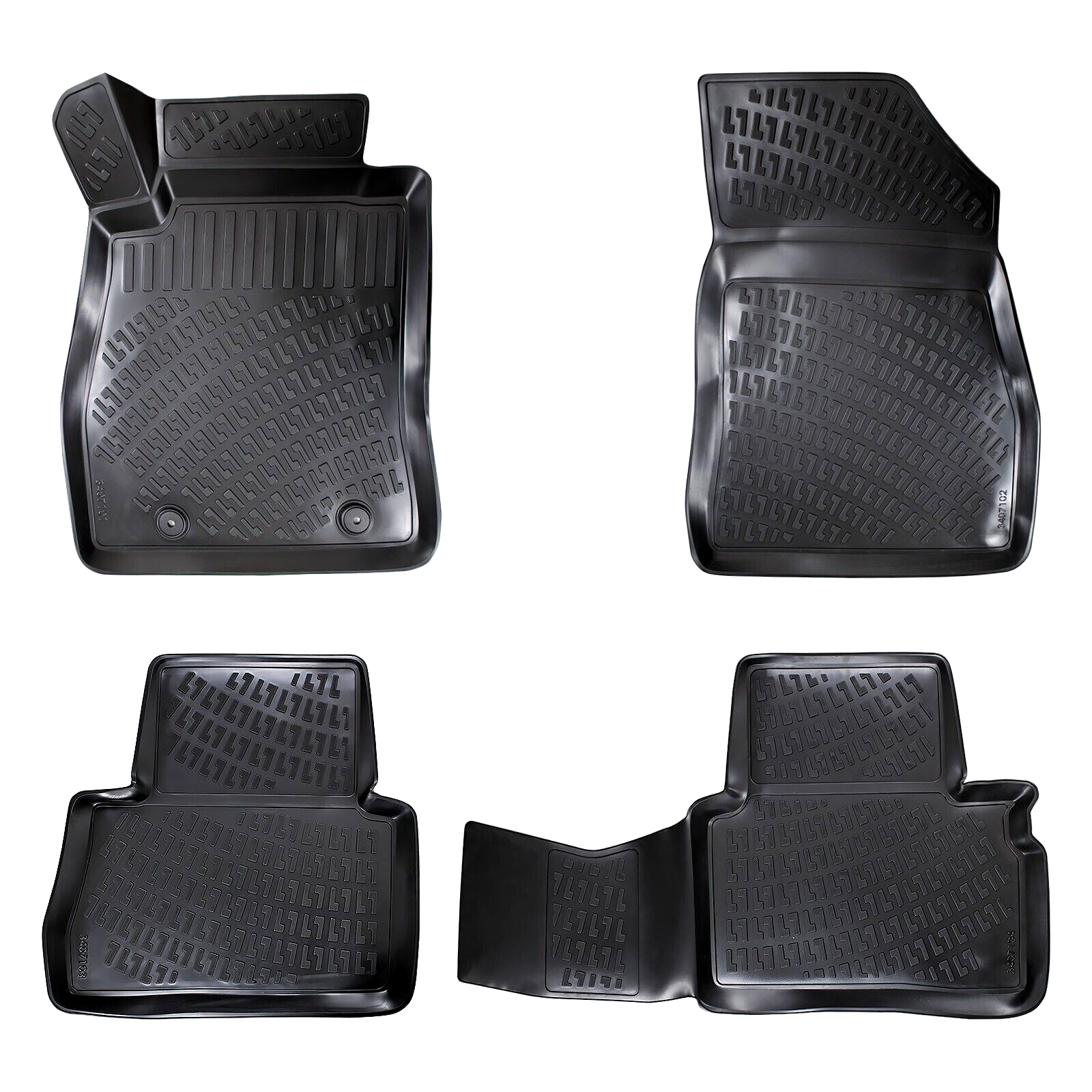 Car Floor Mats Liners For Nissan Juke 2010-2019 All Season Heavy Duty Auto Rugs