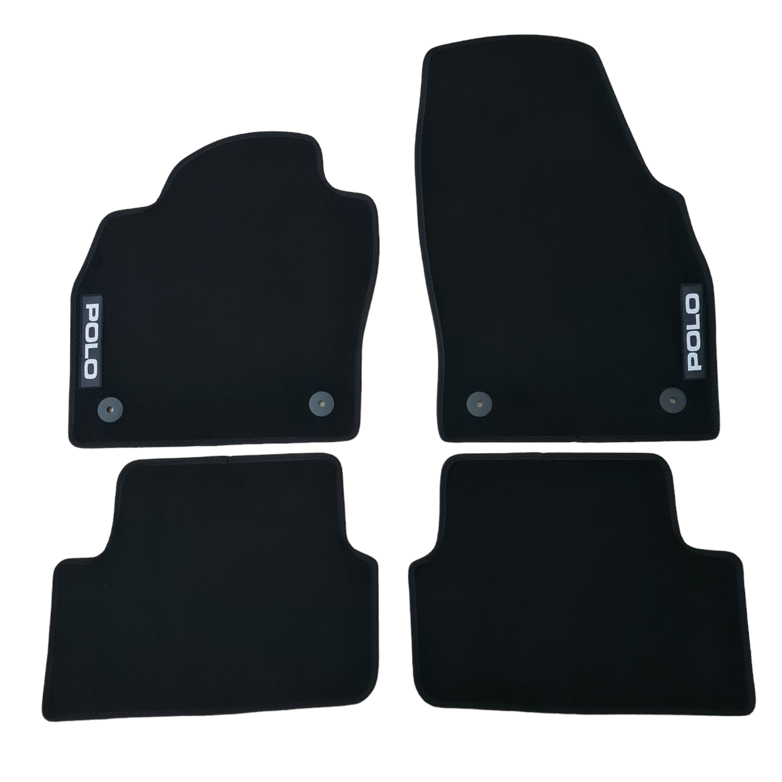 New Car Floor Mats For VW Polo Velour Waterproof Black Carpet Rugs Auto Liners