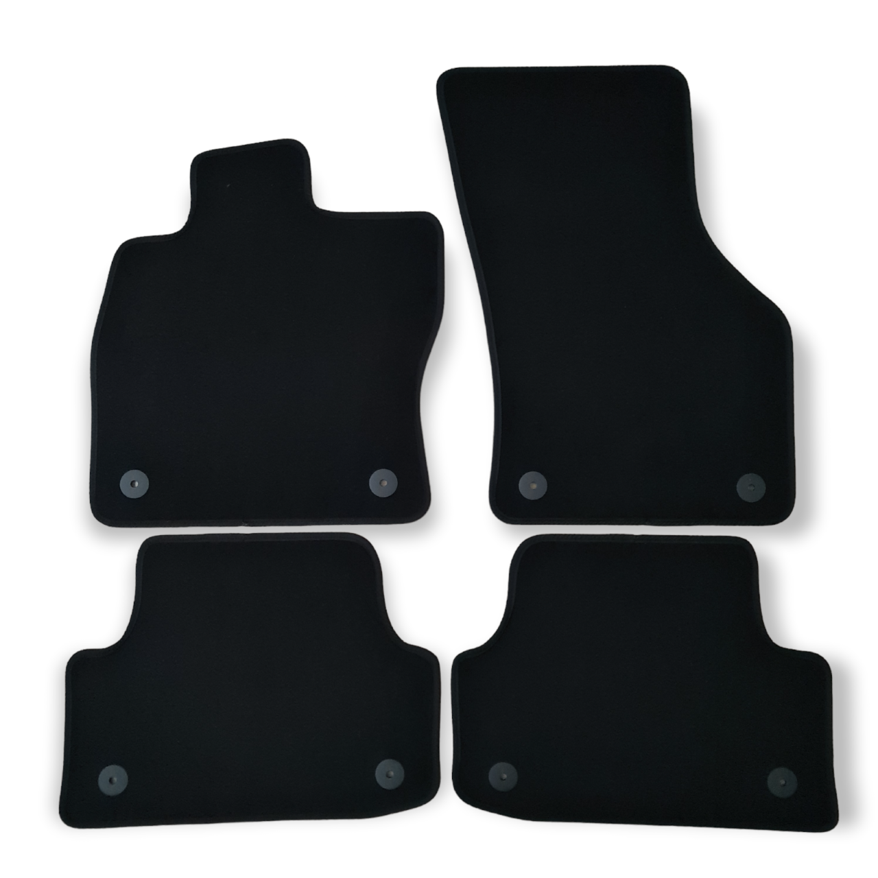 Car Floor Mats Velour For Audi A3 Waterproof Black Carpet Rugs Auto Liners New