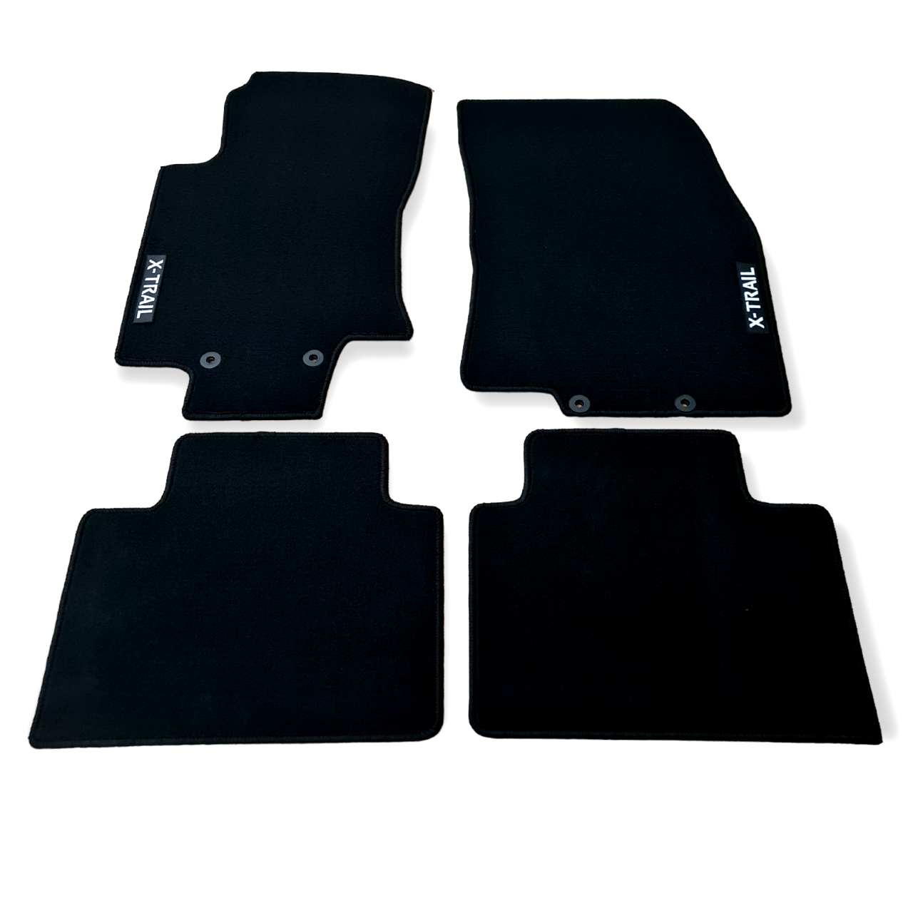 Car Floor Mats Velour For Nissan X Trail Waterproof Black Carpet Auto Liners New
