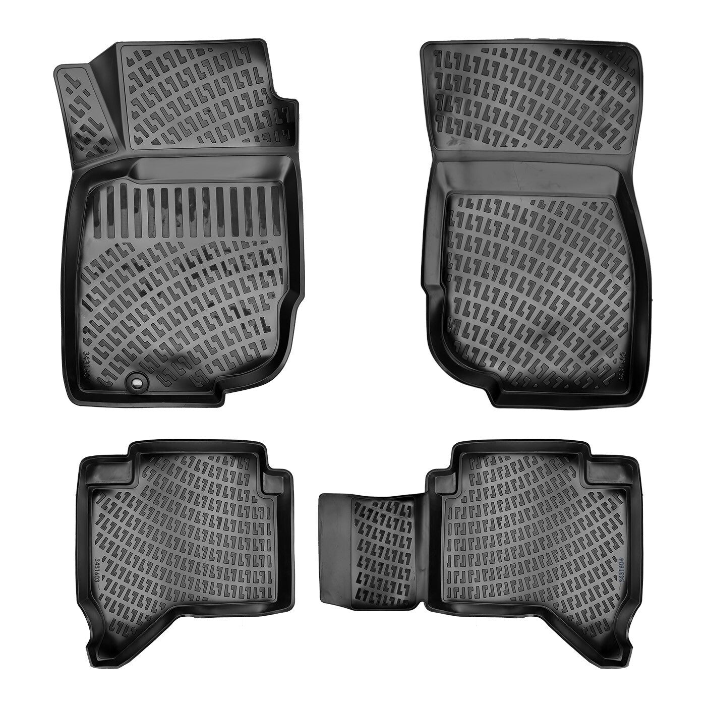 Car Floor Mats Liners For Toyota Hilux 2004-2010 All Season Heavy Duty Auto Rugs