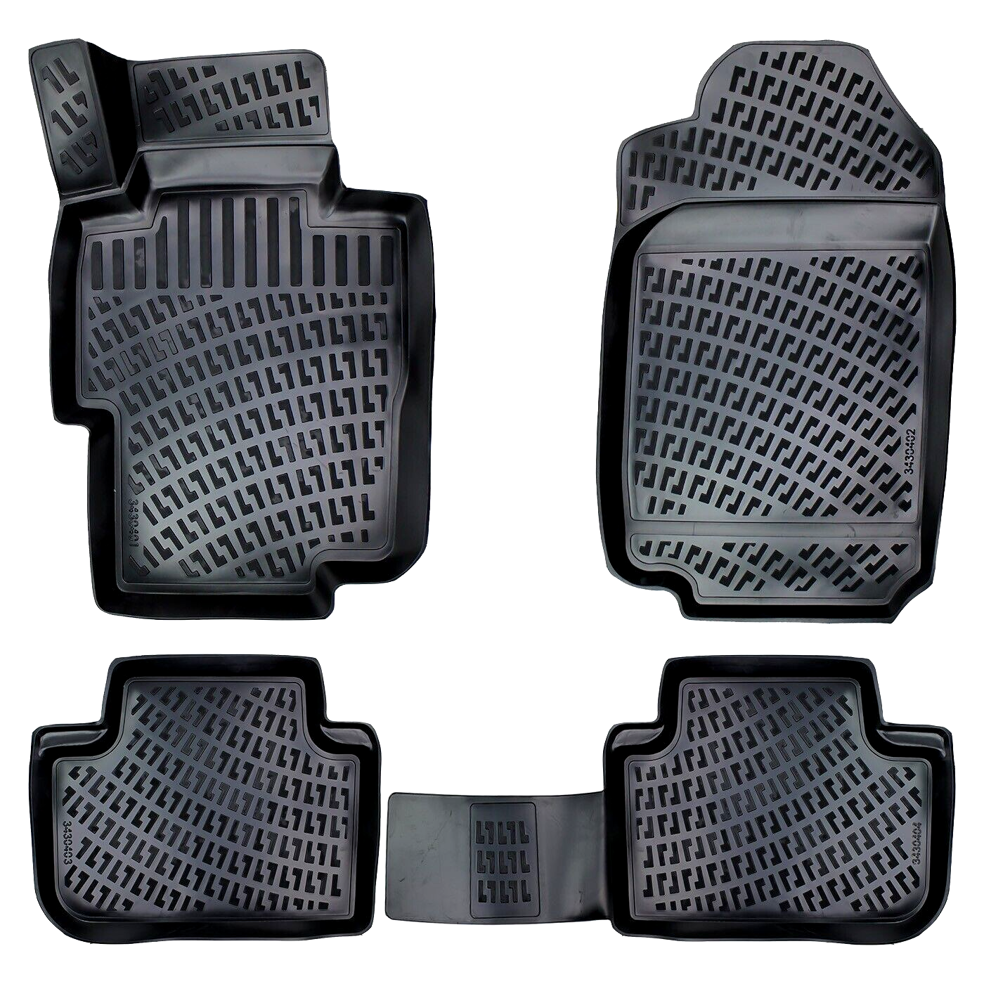 Car Floor Mats Liners For Honda Accord 2002-2007 All Season Heavy Duty Auto Rugs