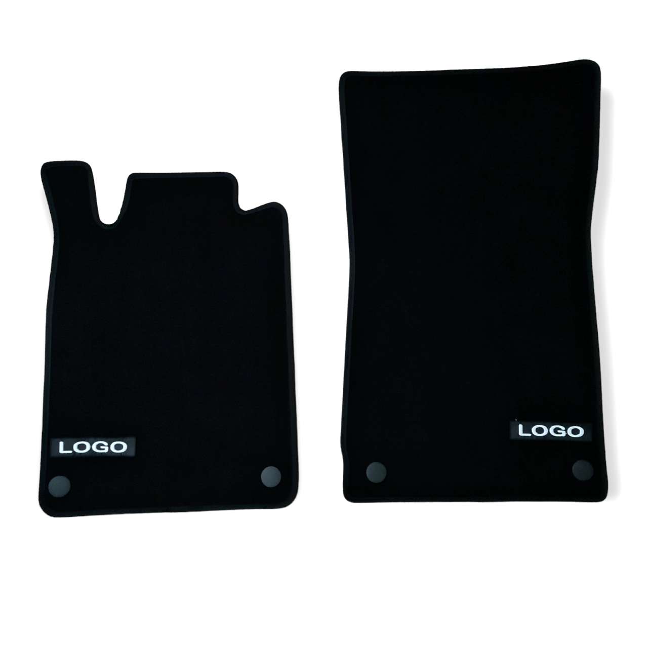 Front Car Floor Mats Velour For Mercedes SLK R170 Waterproof Black Liners 2pcs