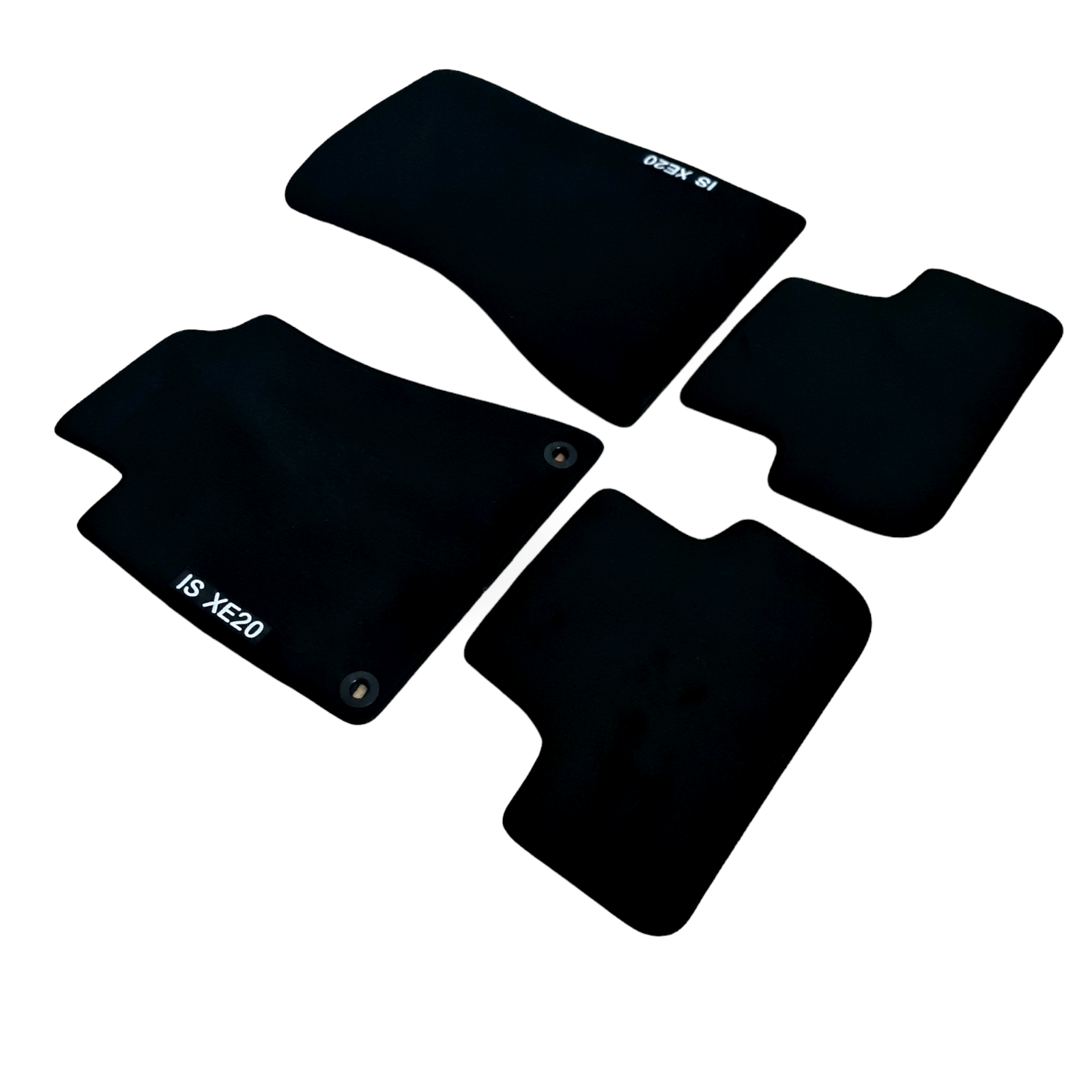 Car Floor Mats Velour For Lexus IS XE20 Waterproof Black Carpet Rugs Auto Liners