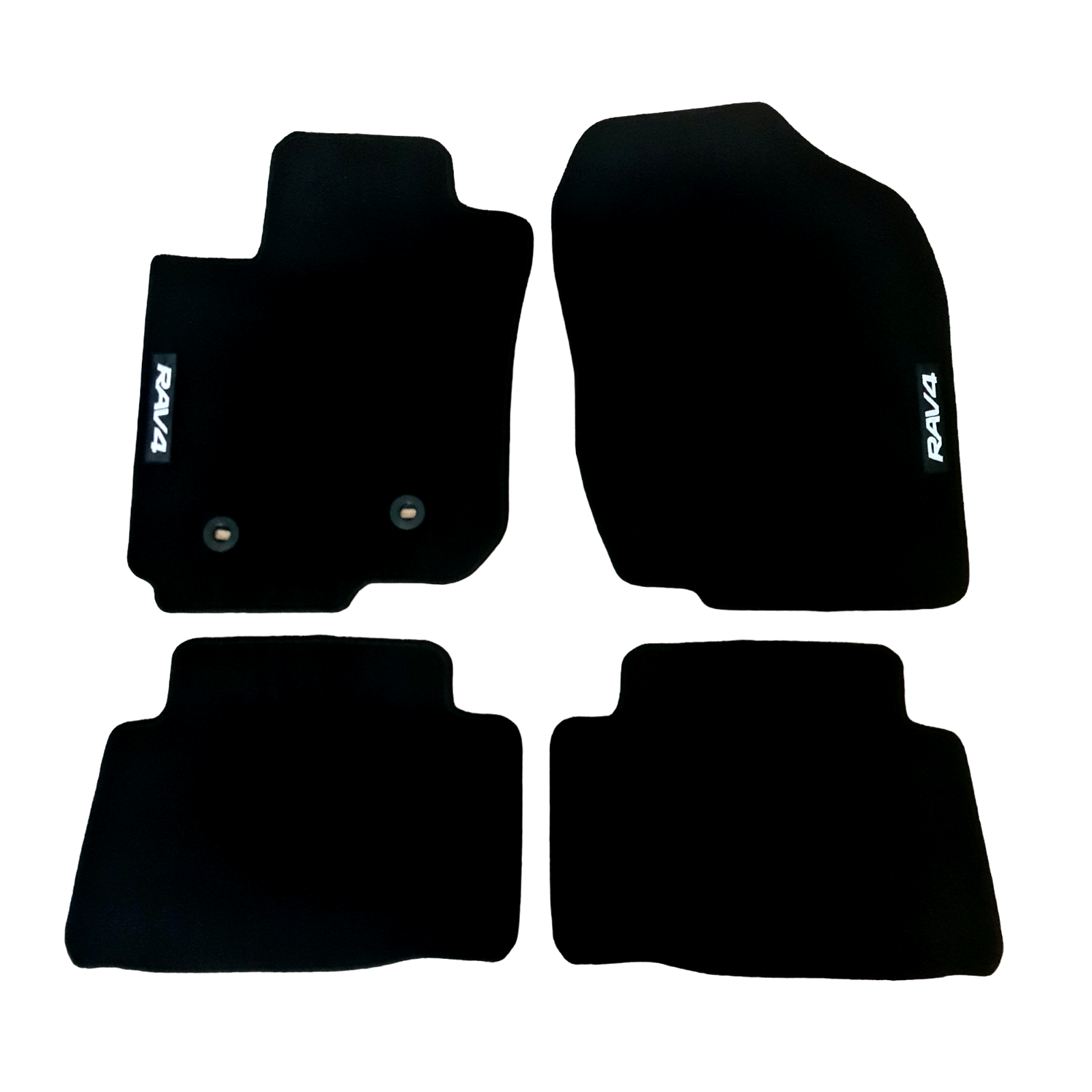 Car Floor Mats For Toyota RAV 4 Velour Waterproof Black Rugs Carpet Auto Liners