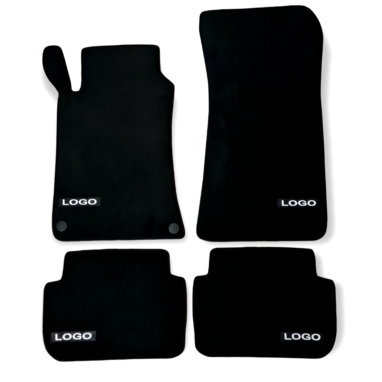 Velour Car Floor Mats For Mercedes CLK AMG C209 Auto Liners Waterproof Black New