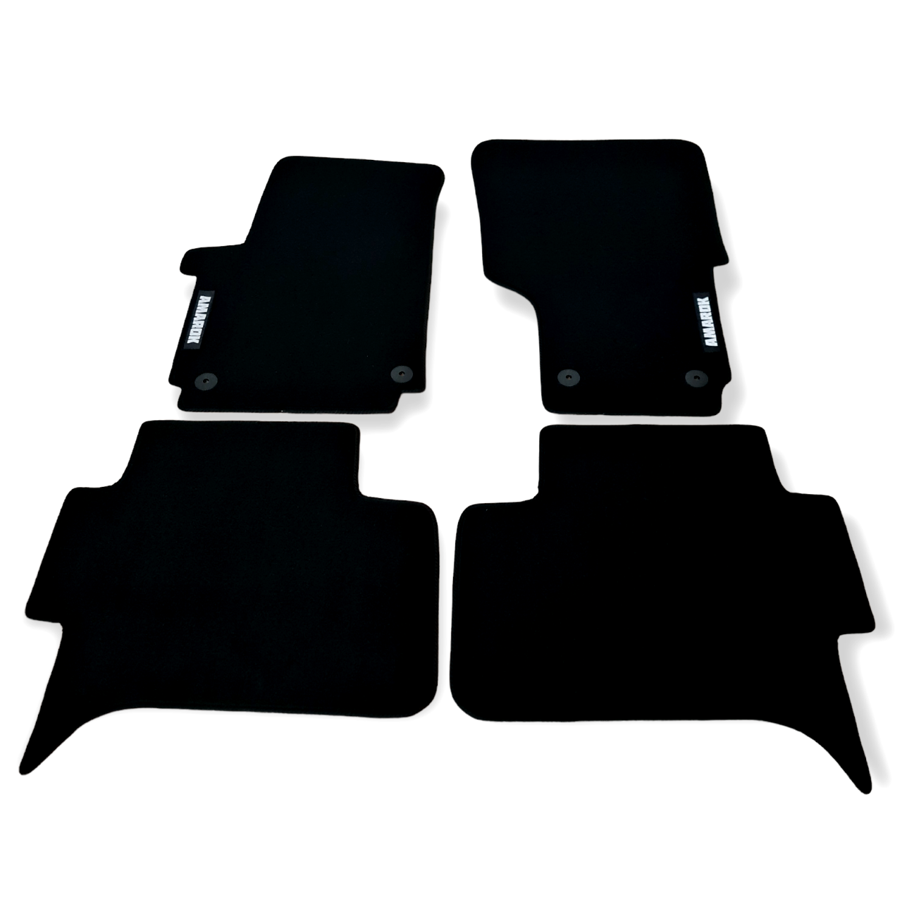 Car Floor Mats Velour For VW Amarok Waterproof Black Rugs Carpet Auto Liners New