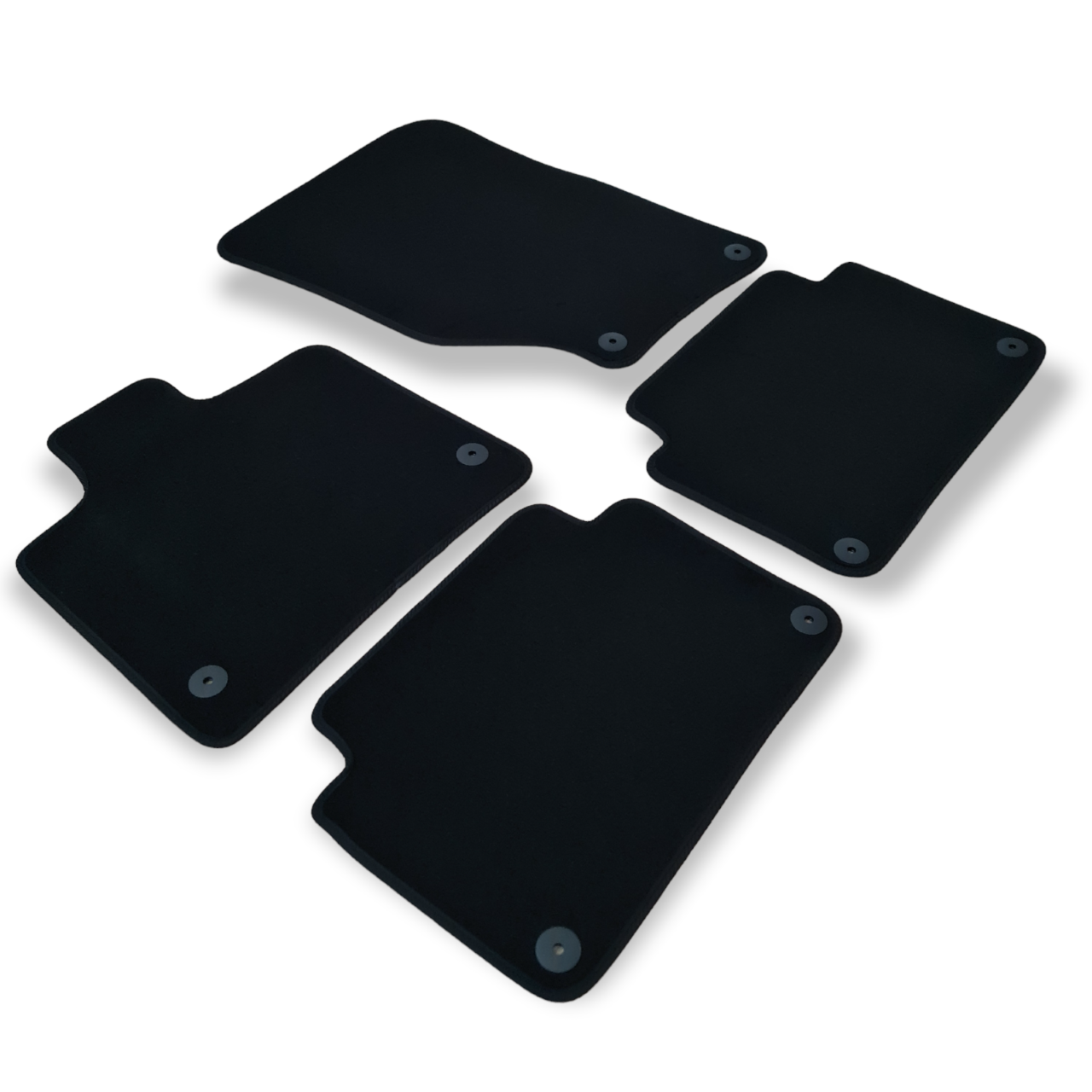 Car Floor Mats Velour For Audi Q7 SQ7 4L Waterproof Black Carpet Auto Liners New