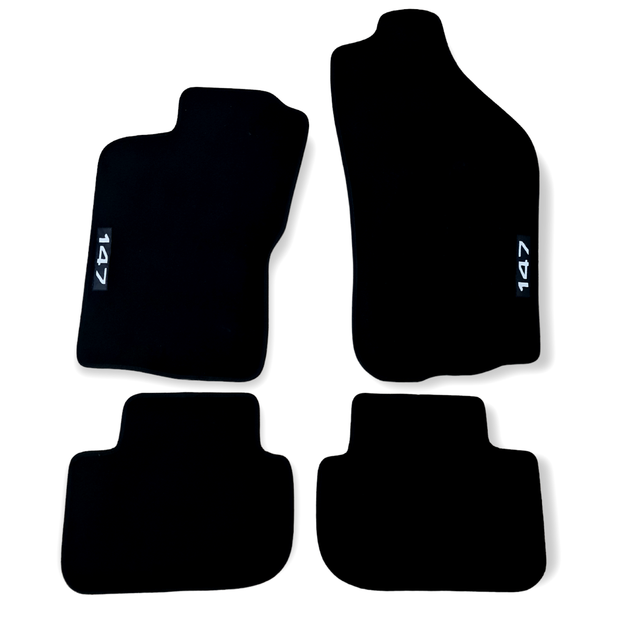 Car Floor Mats For Alfa Romeo 147 Velour Waterproof Black Carpet Auto Liners New