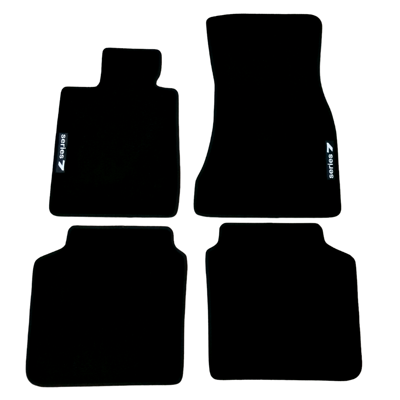 Car Floor Mats For BMW 7 M7 G12 Velour Waterproof Black Carpet Rugs Auto Liners