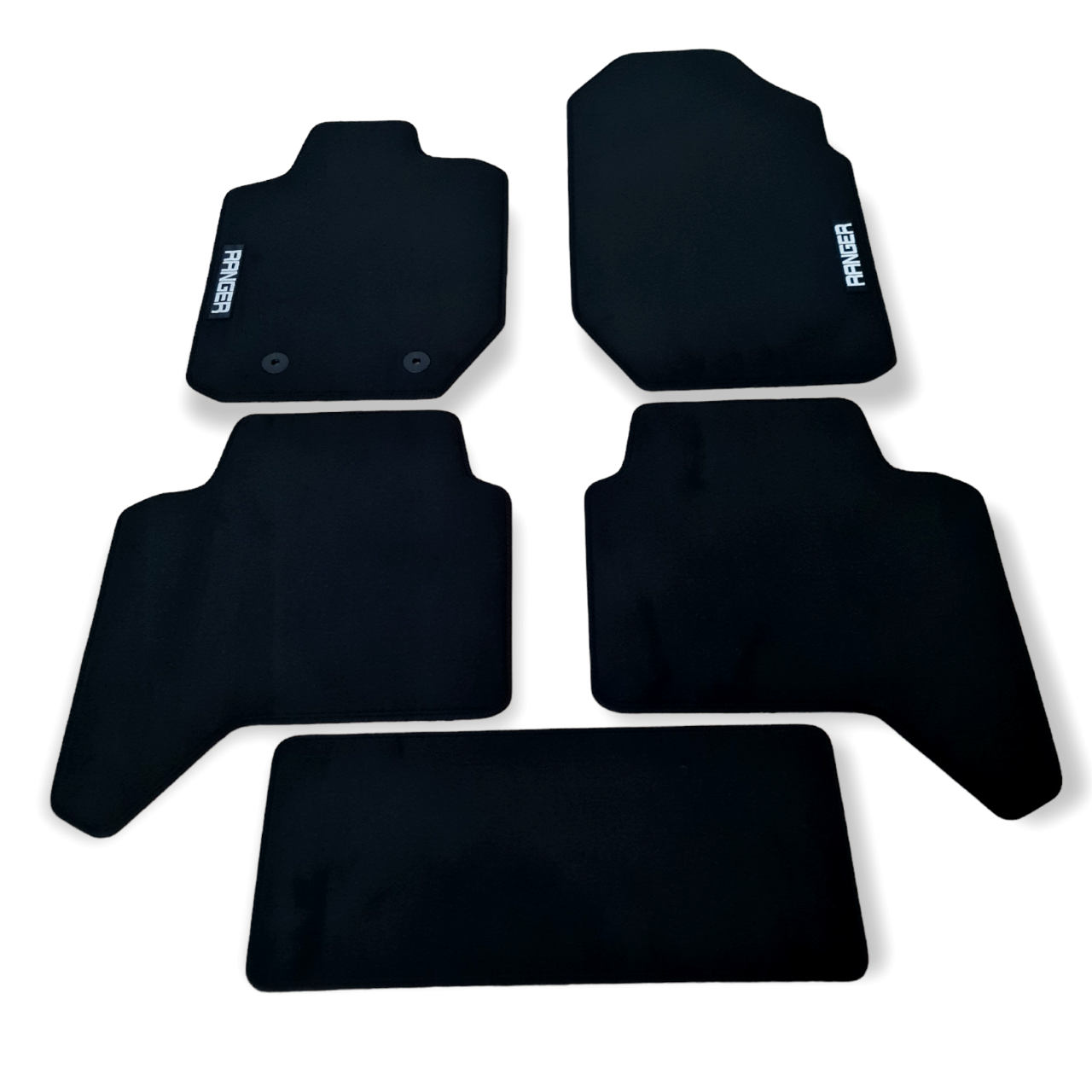Car Floor Mats For Ford Ranger Velour Waterproof Black Carpet Rugs Auto Liners