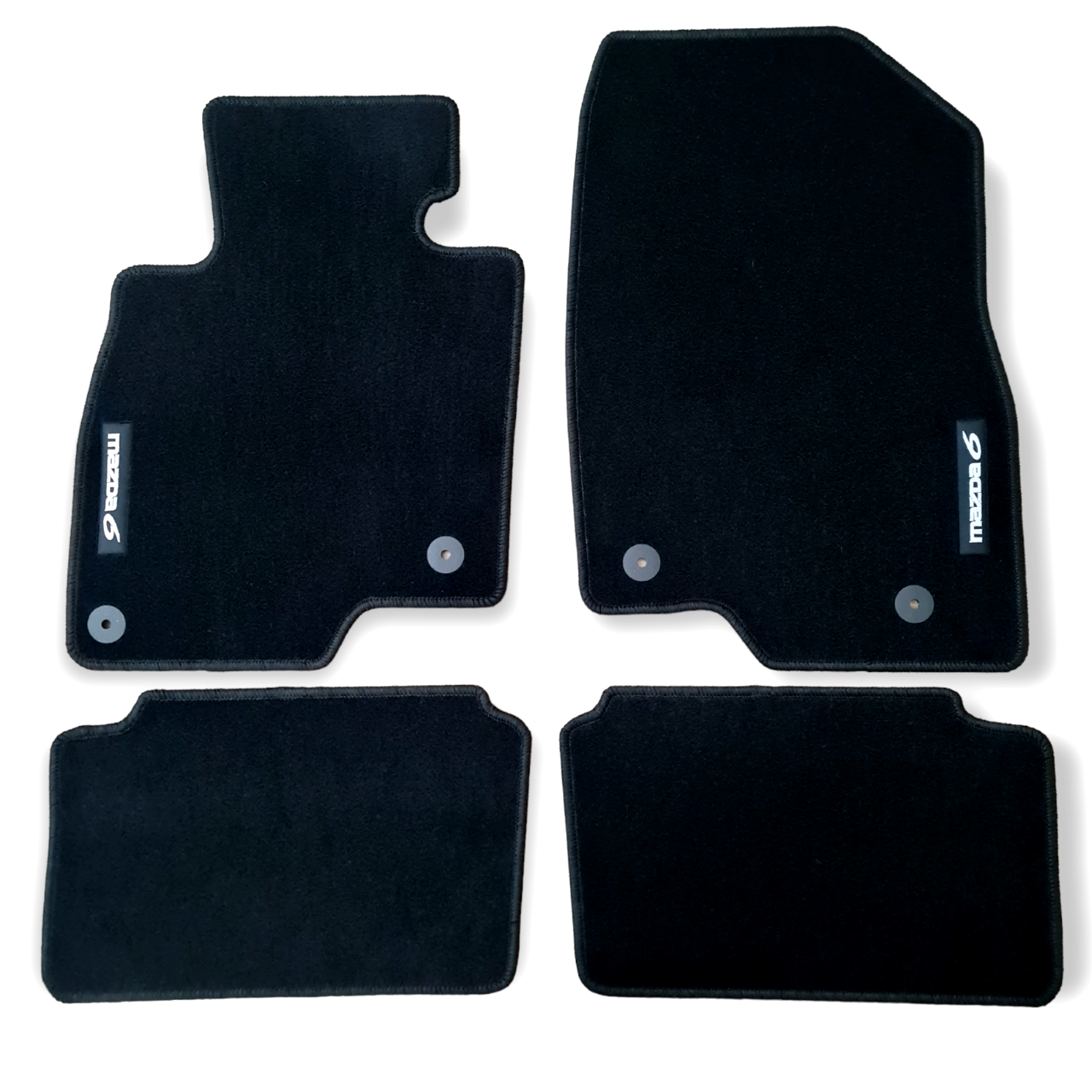 Car Floor Mats For Mazda 6 Sedan Velour Waterproof Black Carpet Rugs Auto Liners