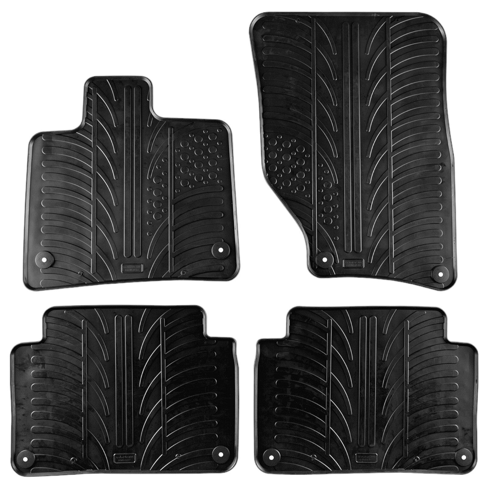 Rubber Car Floor Mats For Audi Q7 SQ7 All Weather Heavy Duty Rugs Auto Liners