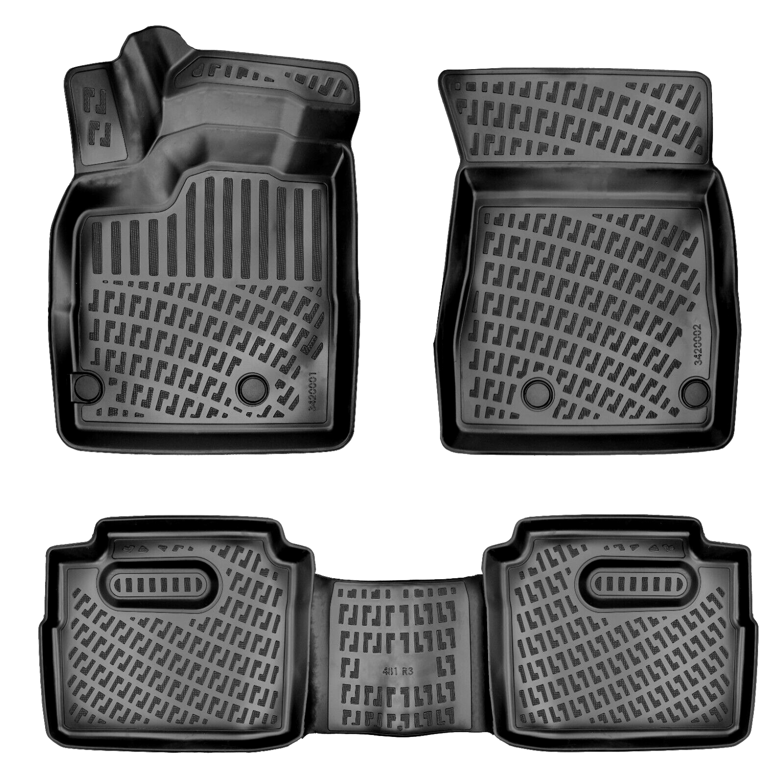 Car Floor Mats Liners For Nissan X-Trail 2022-2025 All Season Heavy Duty 3D Rugs