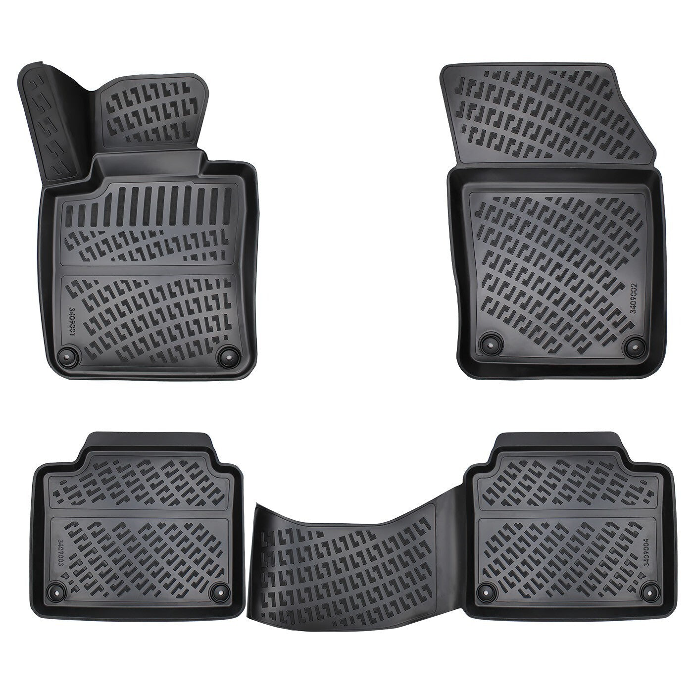 Car Floor Mats Liners For Volvo S90 2016-2025 All Season Heavy Duty 3D Auto Rugs