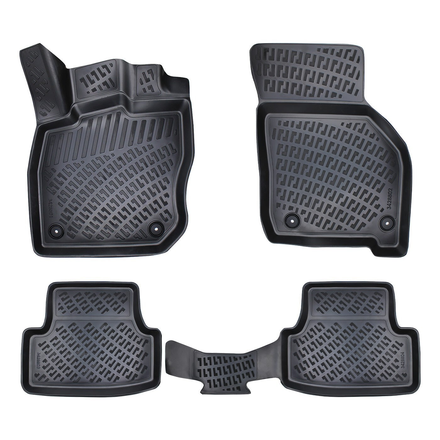 Floor Mats Liners For VW Volkswagen Golf 8 2019-2025 All Weather Heavy Duty Rugs
