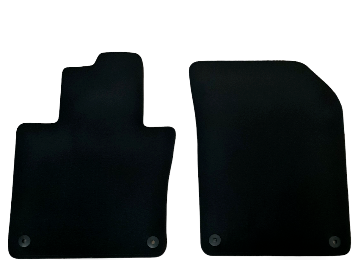 Front Car Floor Mats Velour For Volvo XC-60 Waterproof Black Carpet Liners 2pcs