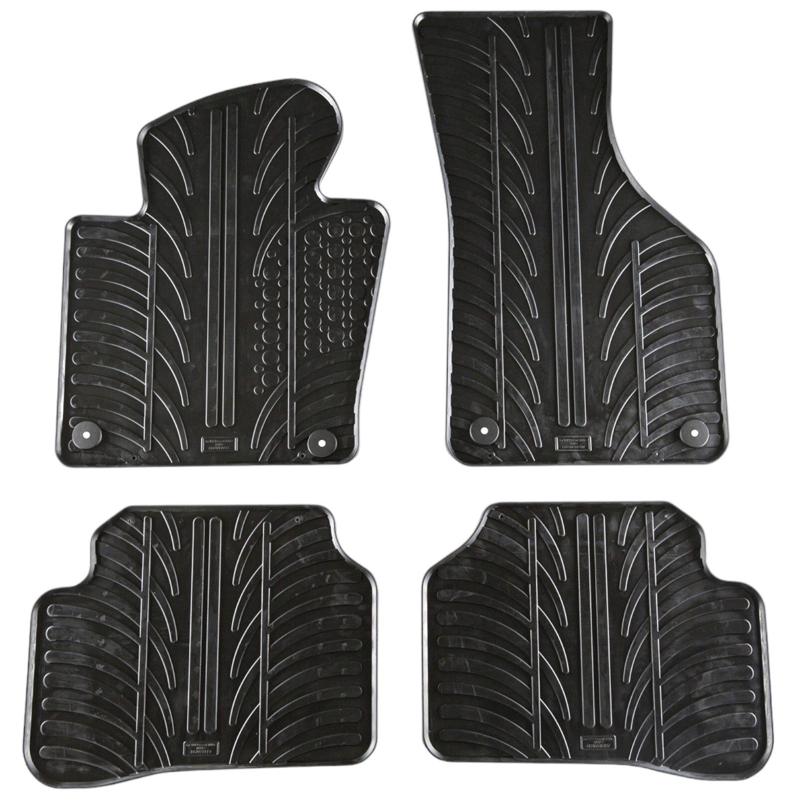 Rubber Car Floor Mats For VW Passat CC All Weather Heavy Duty Rugs Auto Liners