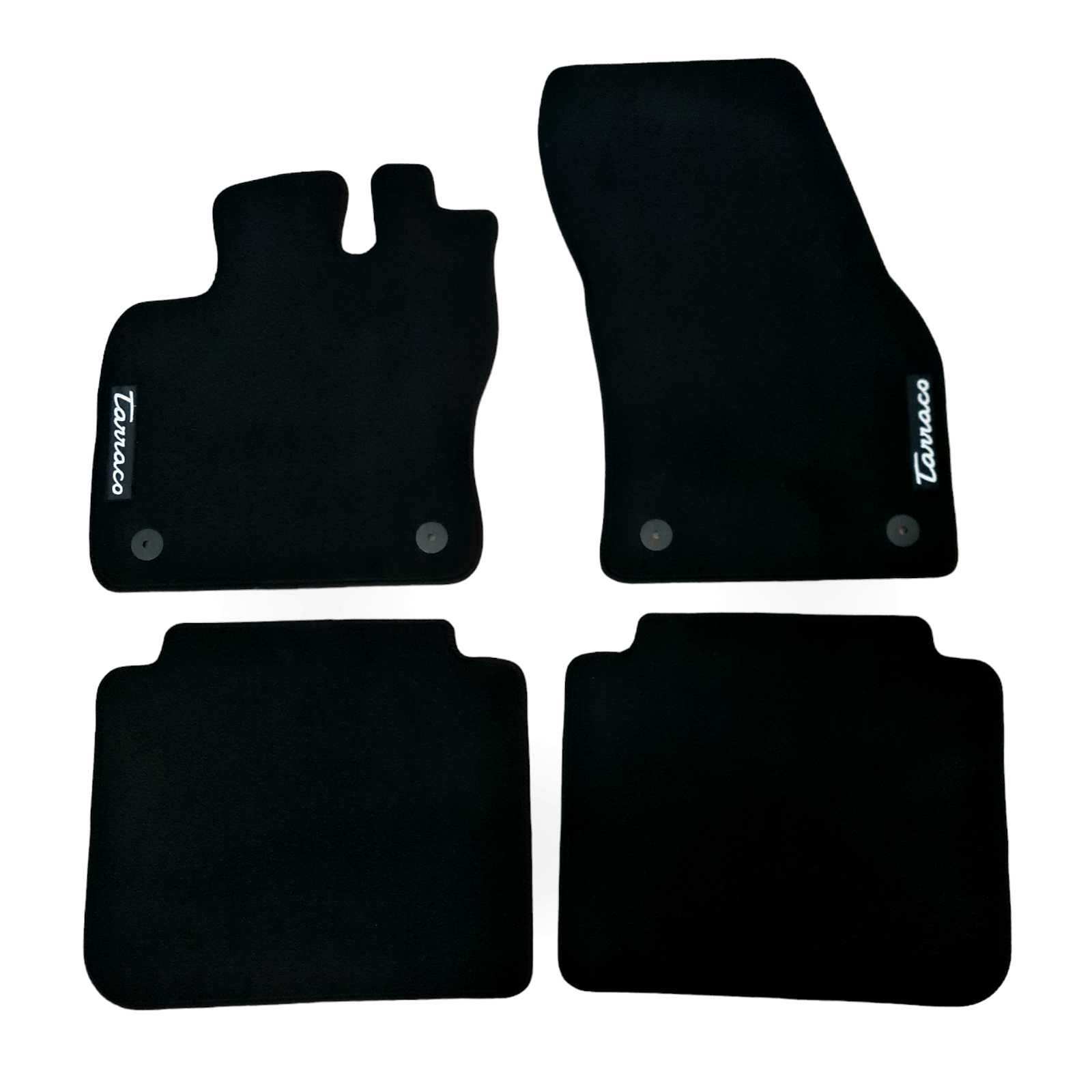 Car Floor Mats Velour For Seat Tarraco Waterproof Black Carpet Rugs Auto Liners