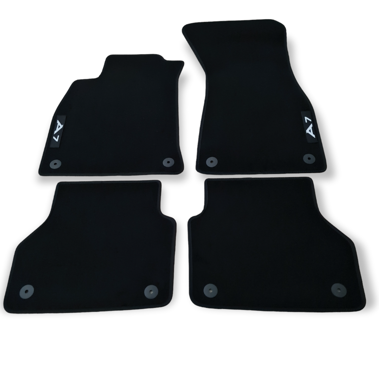 Car Floor Mats Velour For Audi A7 Waterproof Black Carpet Rugs Auto Liners New