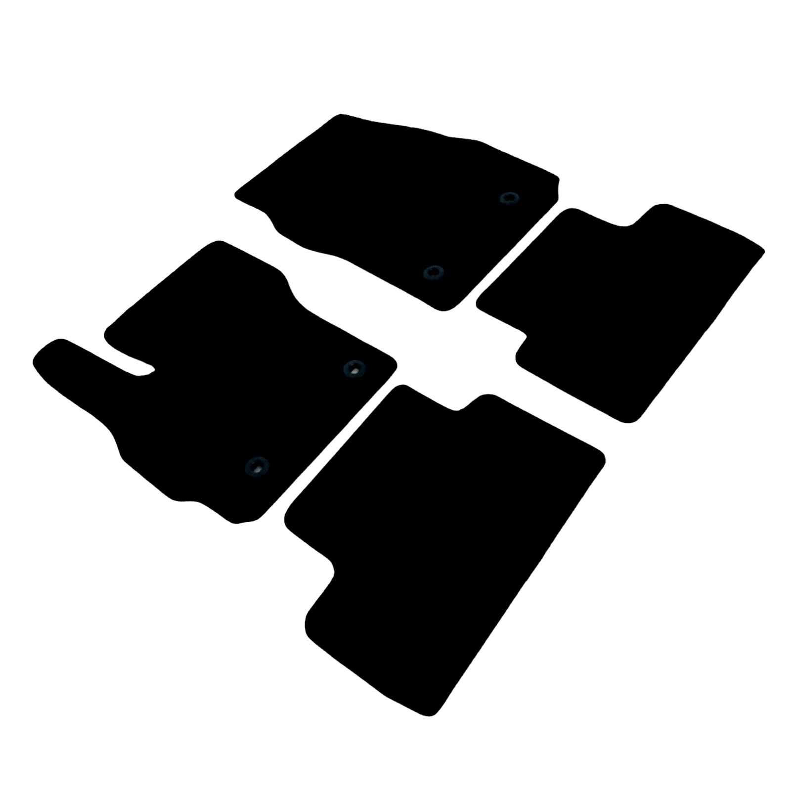 Car Floor Mats For Mazda 5 Velour Waterproof Black Carpet Rugs Auto Liners New