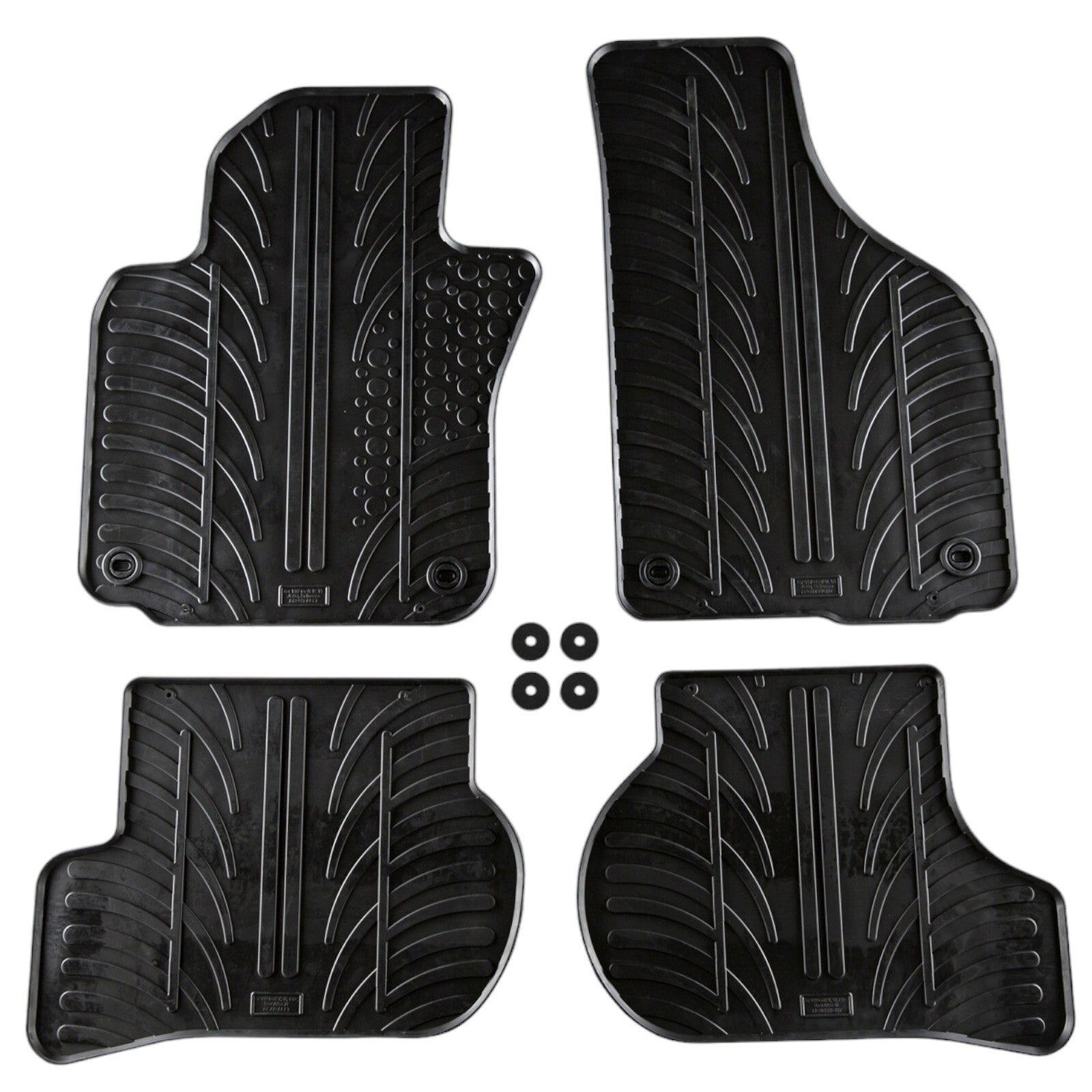 Rubber Car Floor Mats For VW SCIROCCO All Weather Heavy Duty Rugs Auto Liners